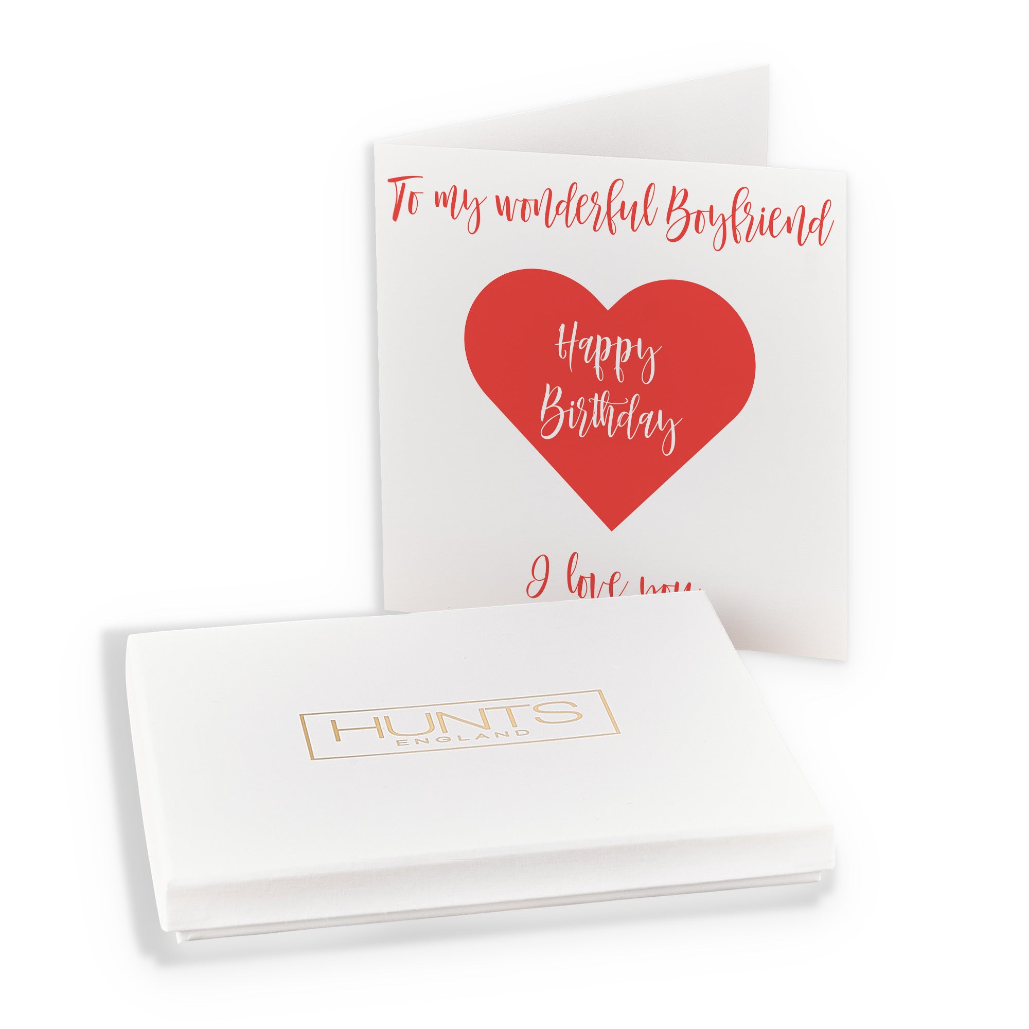 Boxed Boyfriend Romantic Birthday Card Love Heart - Default Title (B0D4ZMKCRF)