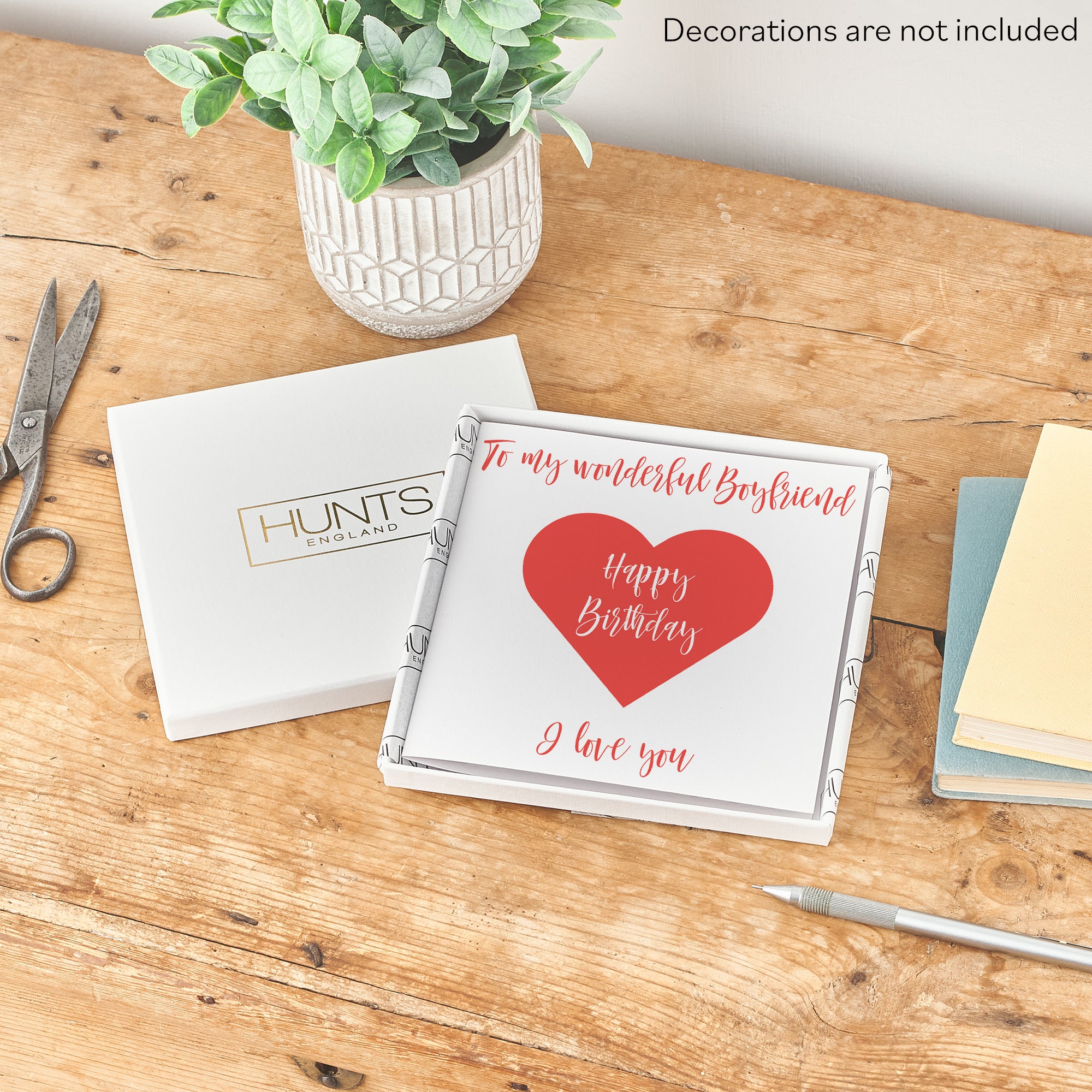 Boxed Boyfriend Romantic Birthday Card Love Heart - Default Title (B0D4ZMKCRF)