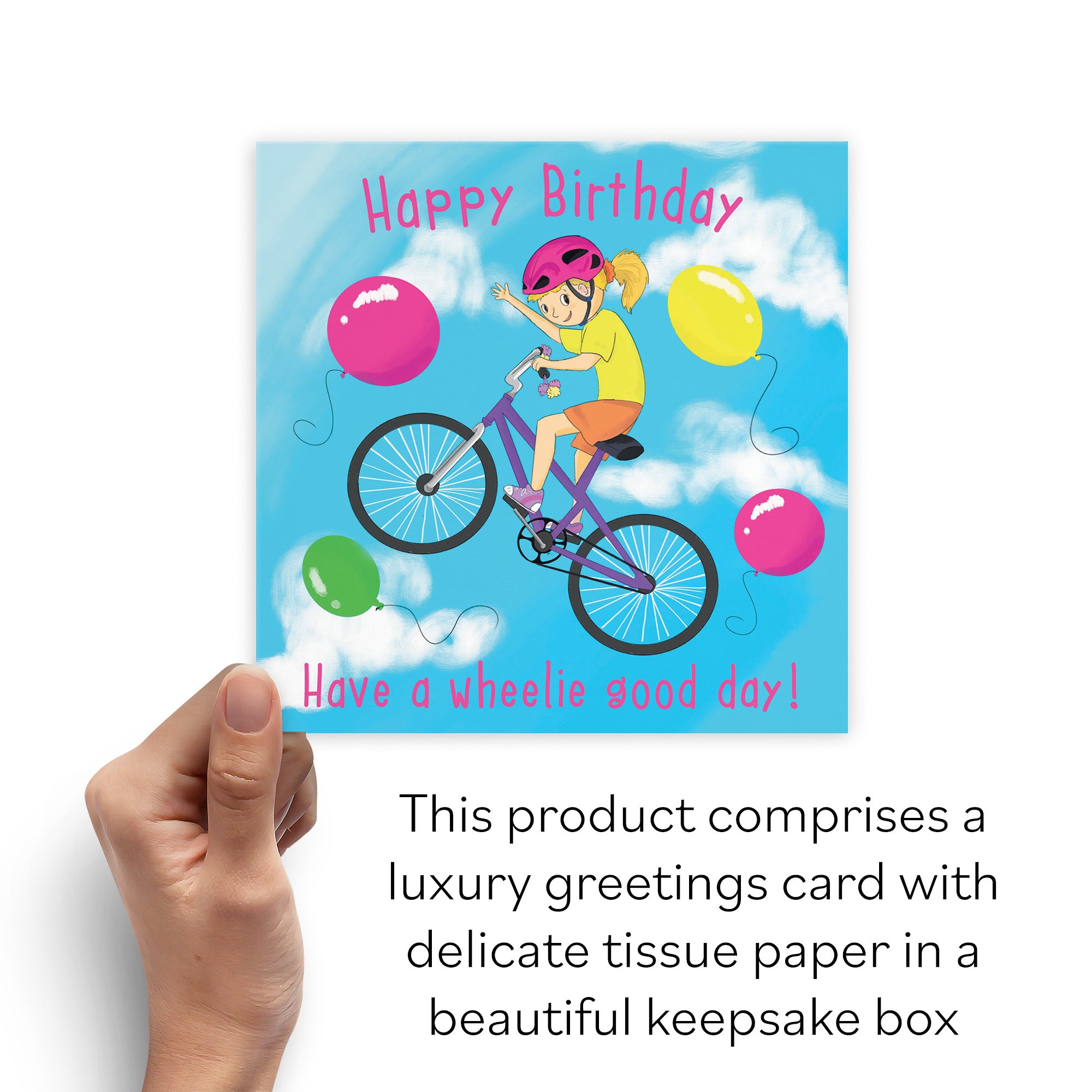 Boxed Girls BMX Bike Birthday Card Adventurers - Default Title (B0D4ZMNNDJ)