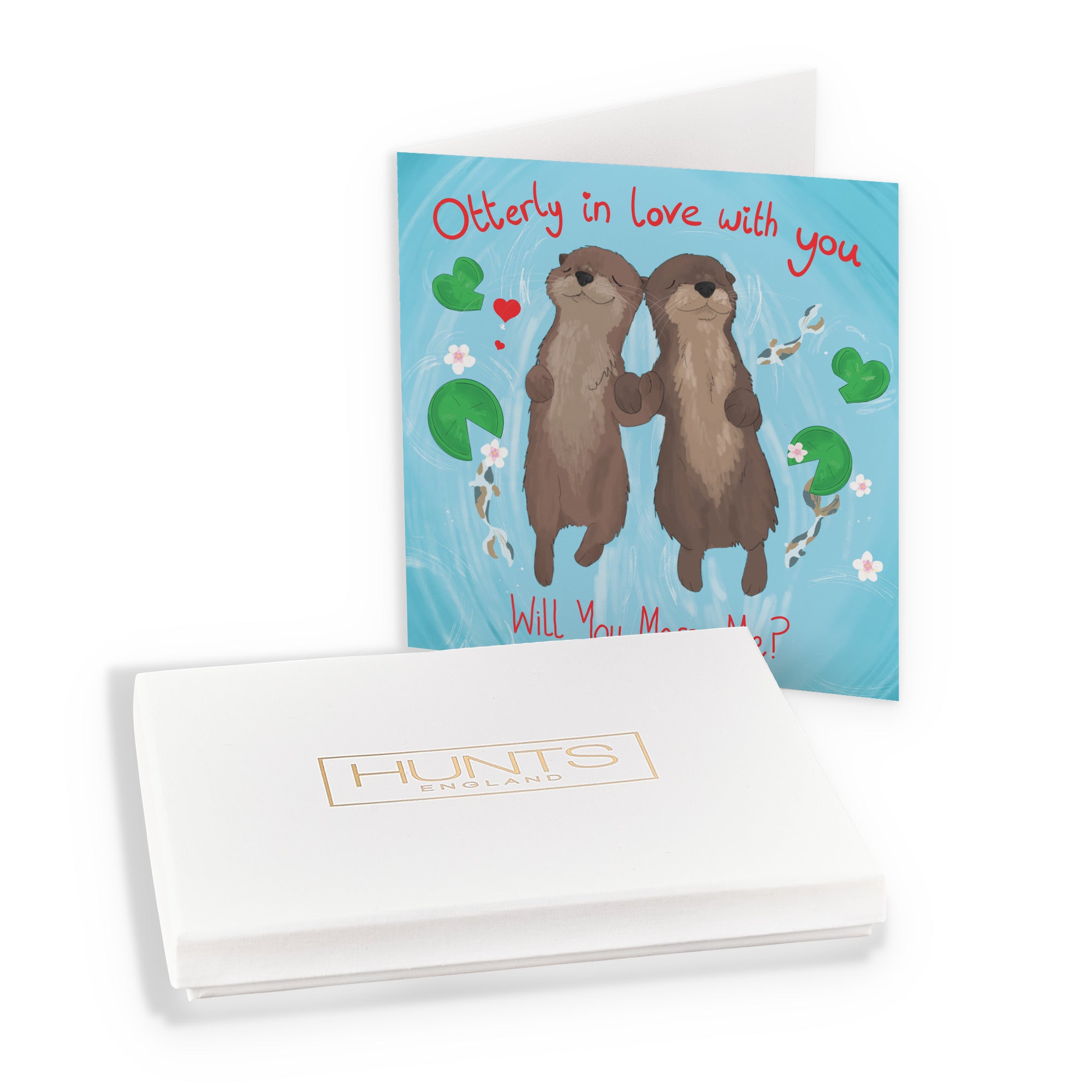 Boxed Will You Marry Me Proposal Card Cute Animals - Default Title (B0D4ZMSL32)