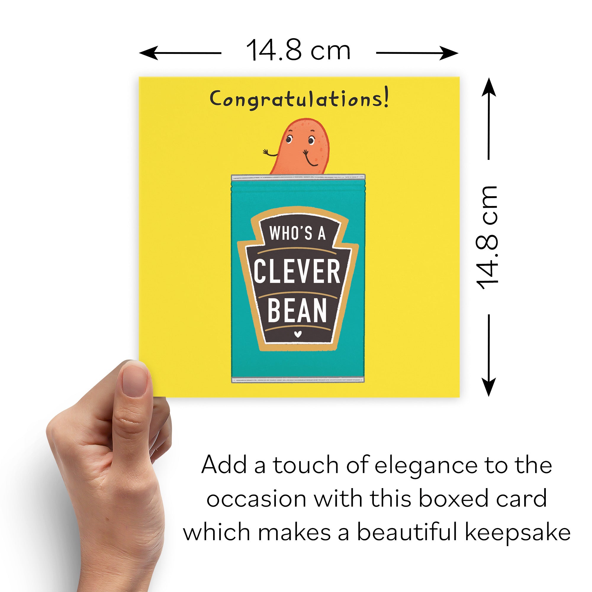 Boxed Clever Bean Congratulations Card Iconic - Default Title (B0D4ZN3JPS)