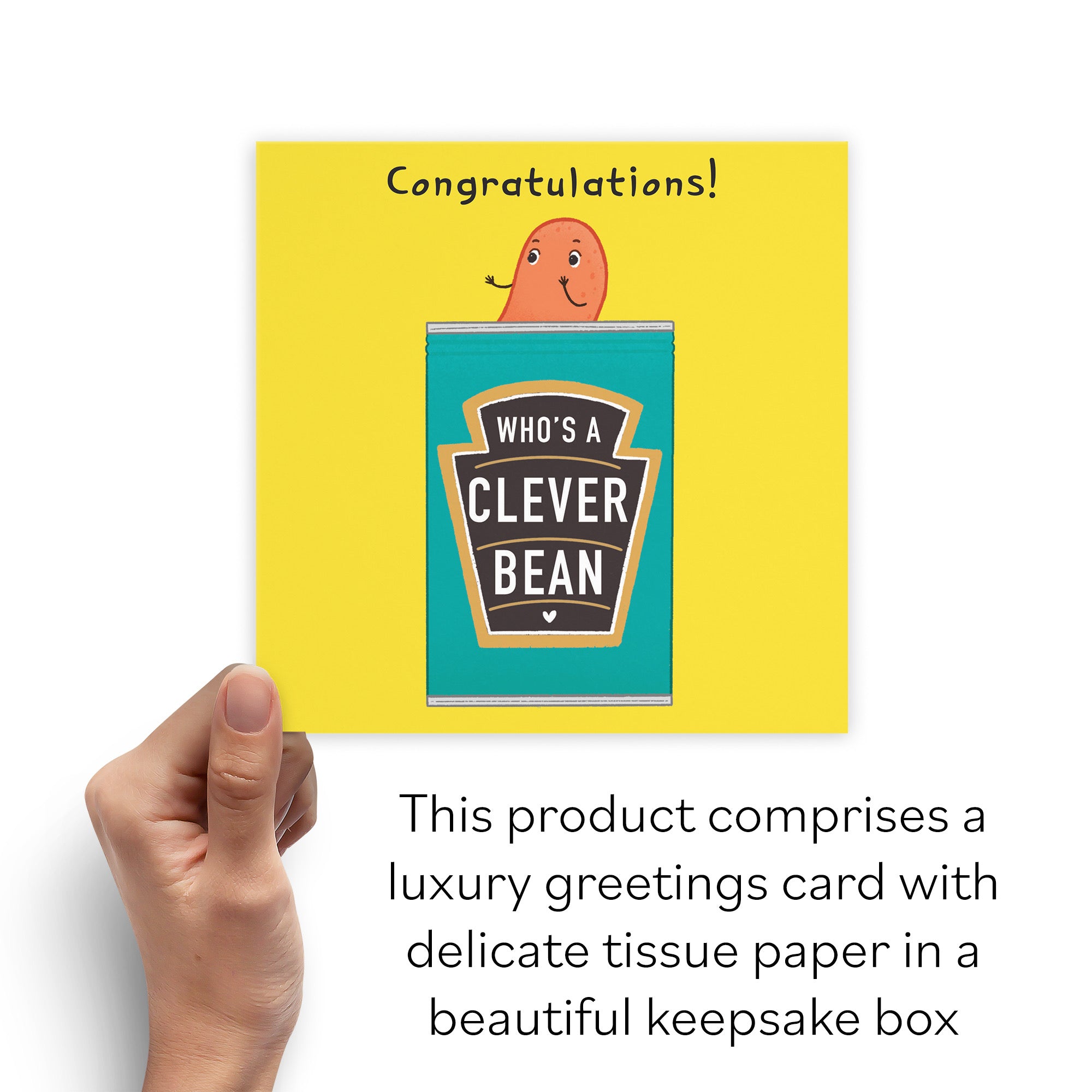 Boxed Clever Bean Congratulations Card Iconic - Default Title (B0D4ZN3JPS)