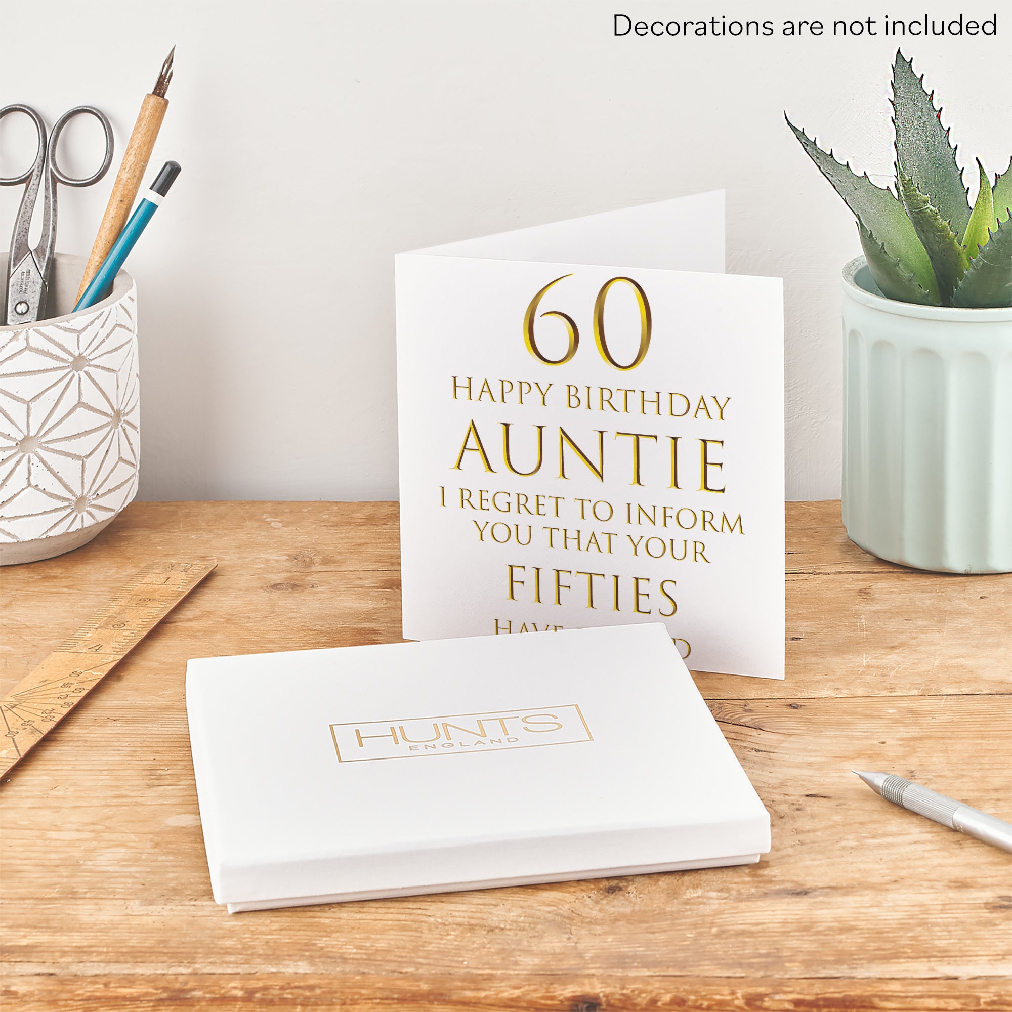 Boxed 60th Auntie Birthday Card Regret To Inform You Milano - Default Title (B0D4ZN5841)