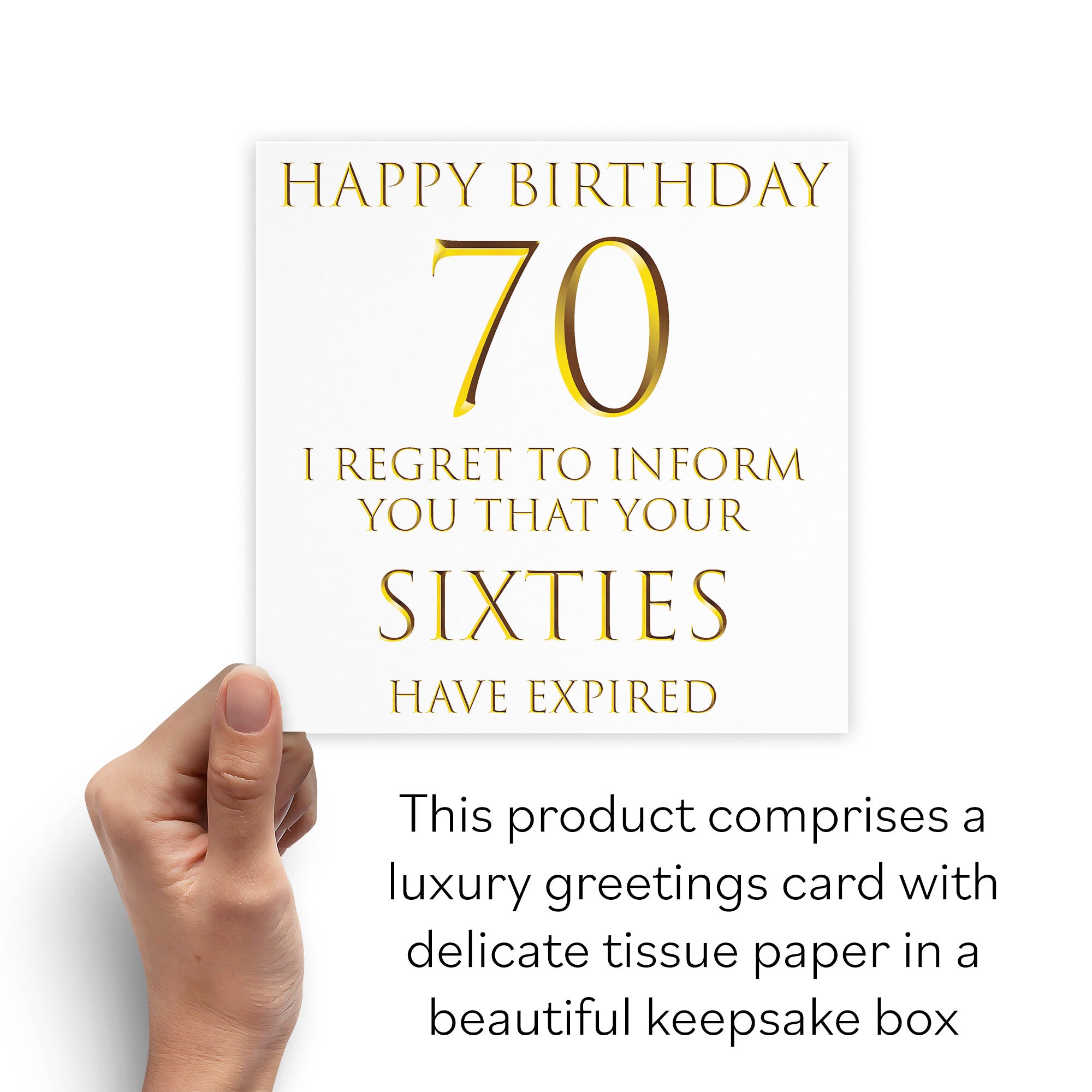 Boxed 70th Birthday Card Milano - Default Title (B0D4ZN8X7N)