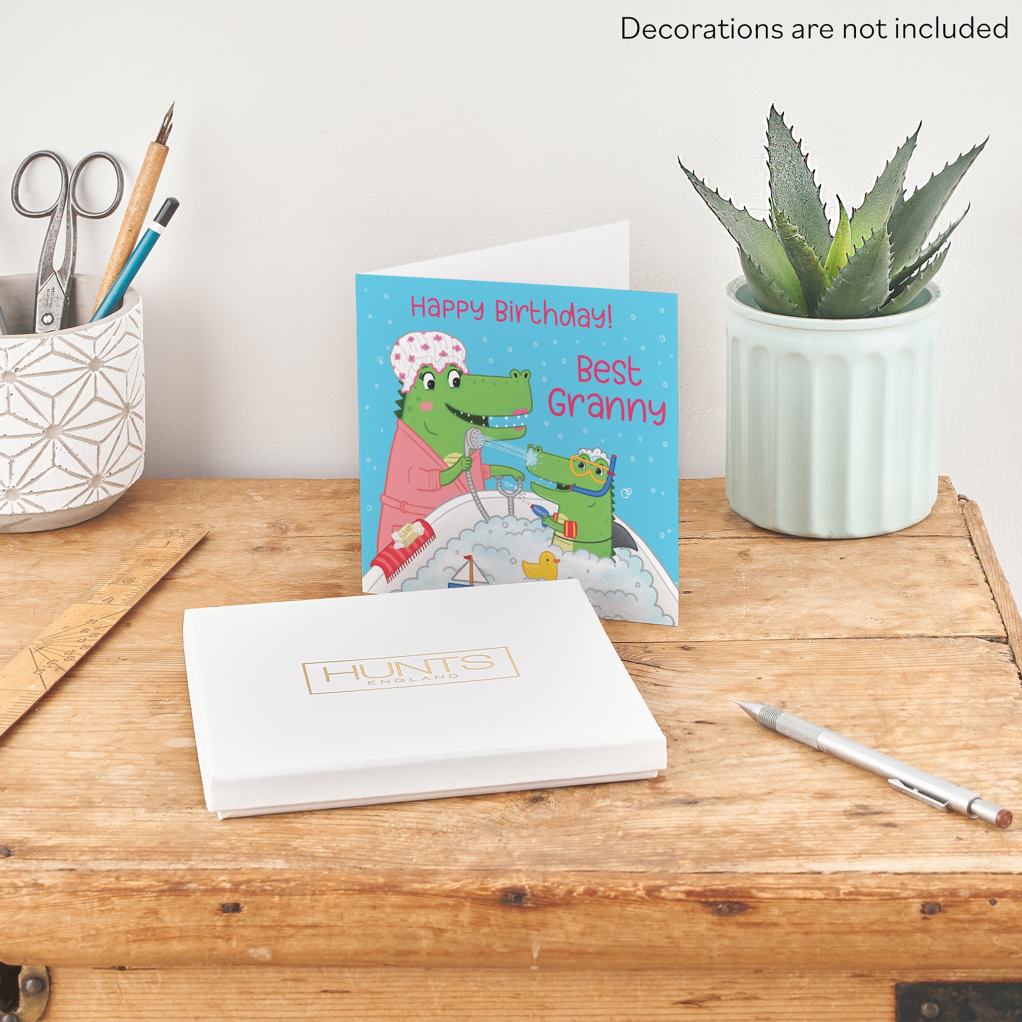 Boxed Granny Crocodile Birthday Card Imagination - Default Title (B0D4ZN94ZP)