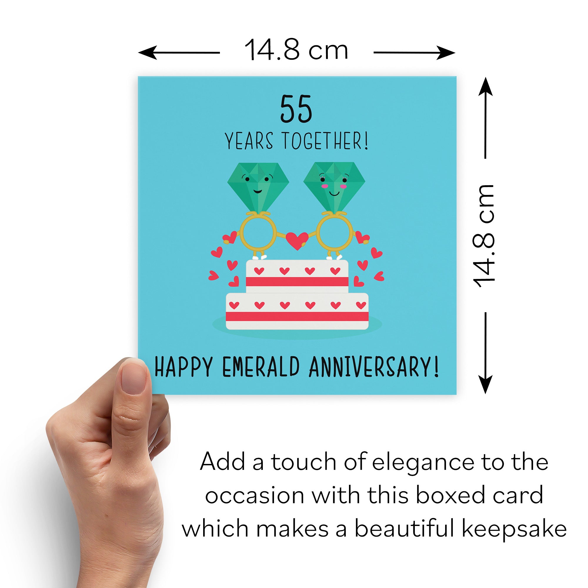 Boxed 55th Anniversary Card Iconic - Default Title (B0D4ZNC5K5)