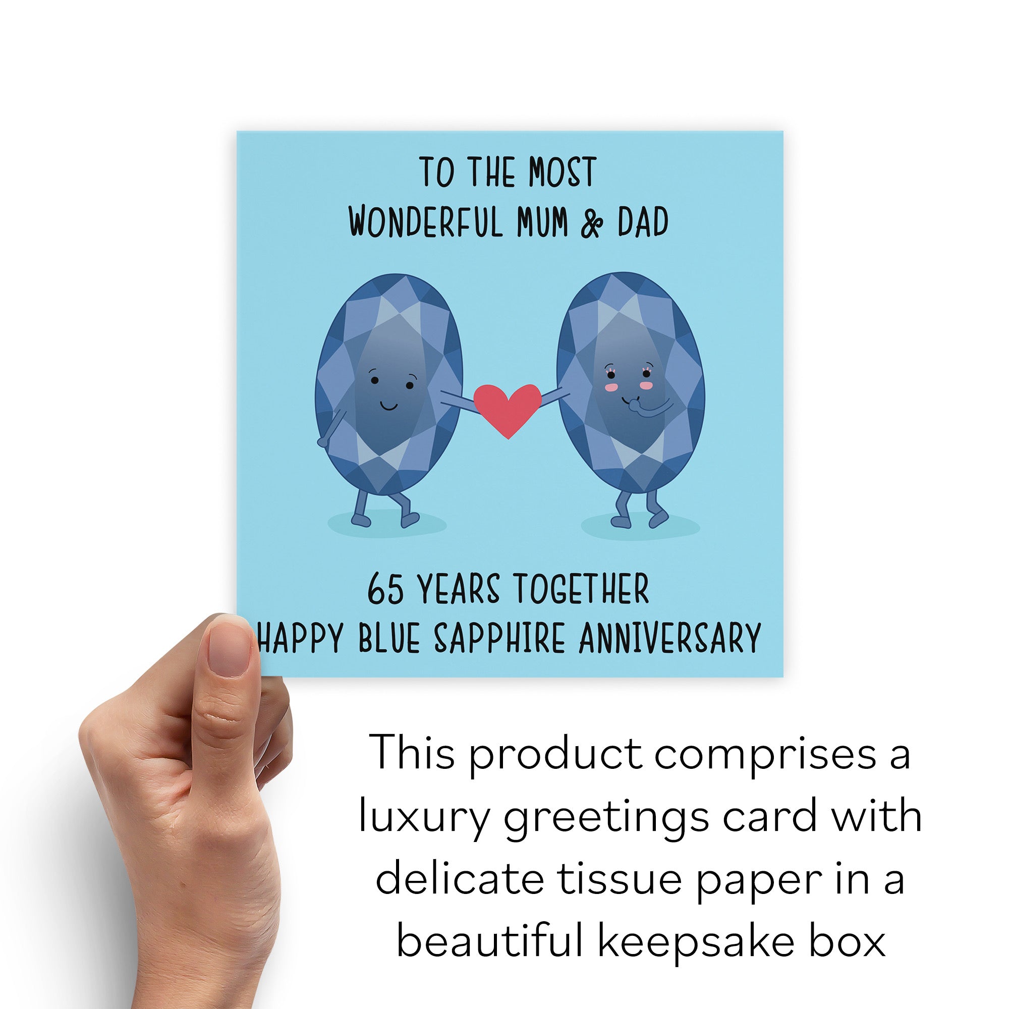 Boxed 65th Mum And Dad Anniversary Card Iconic - Default Title (B0D4ZNHB8M)