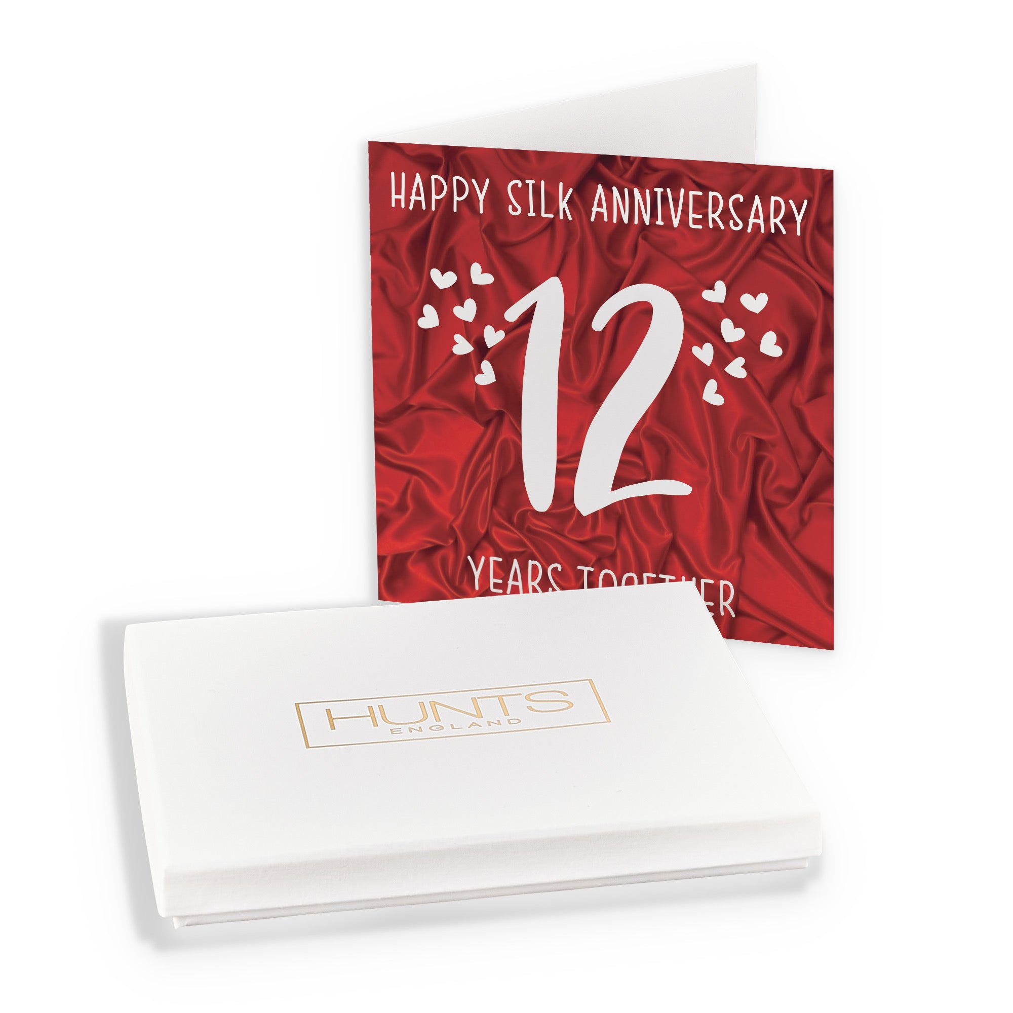 Boxed 12th Silk Anniversary Card Iconic - Default Title (B0D4ZNP4MW)