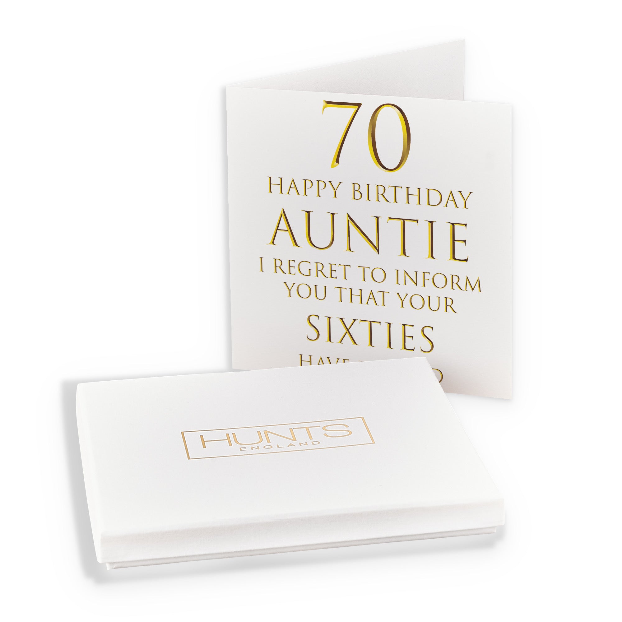 Boxed 70th Auntie Birthday Card Regret To Inform You Milano - Default Title (B0D4ZNQ7PR)