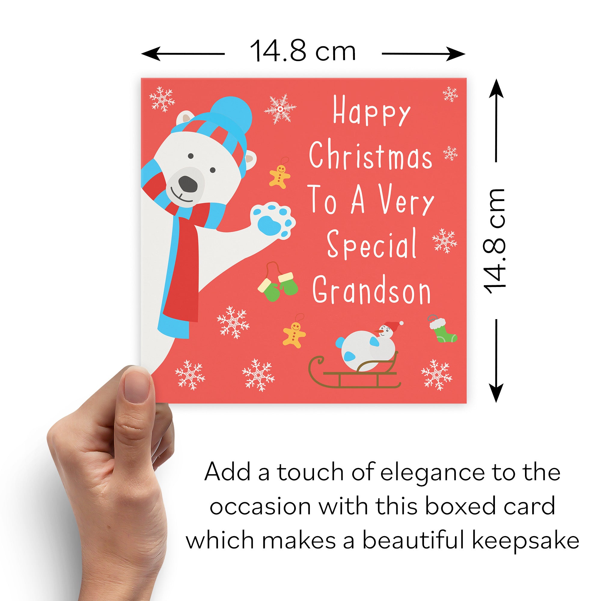 Boxed Grandson Iconic Christmas Card - Default Title (B0D4ZNTX3Q)