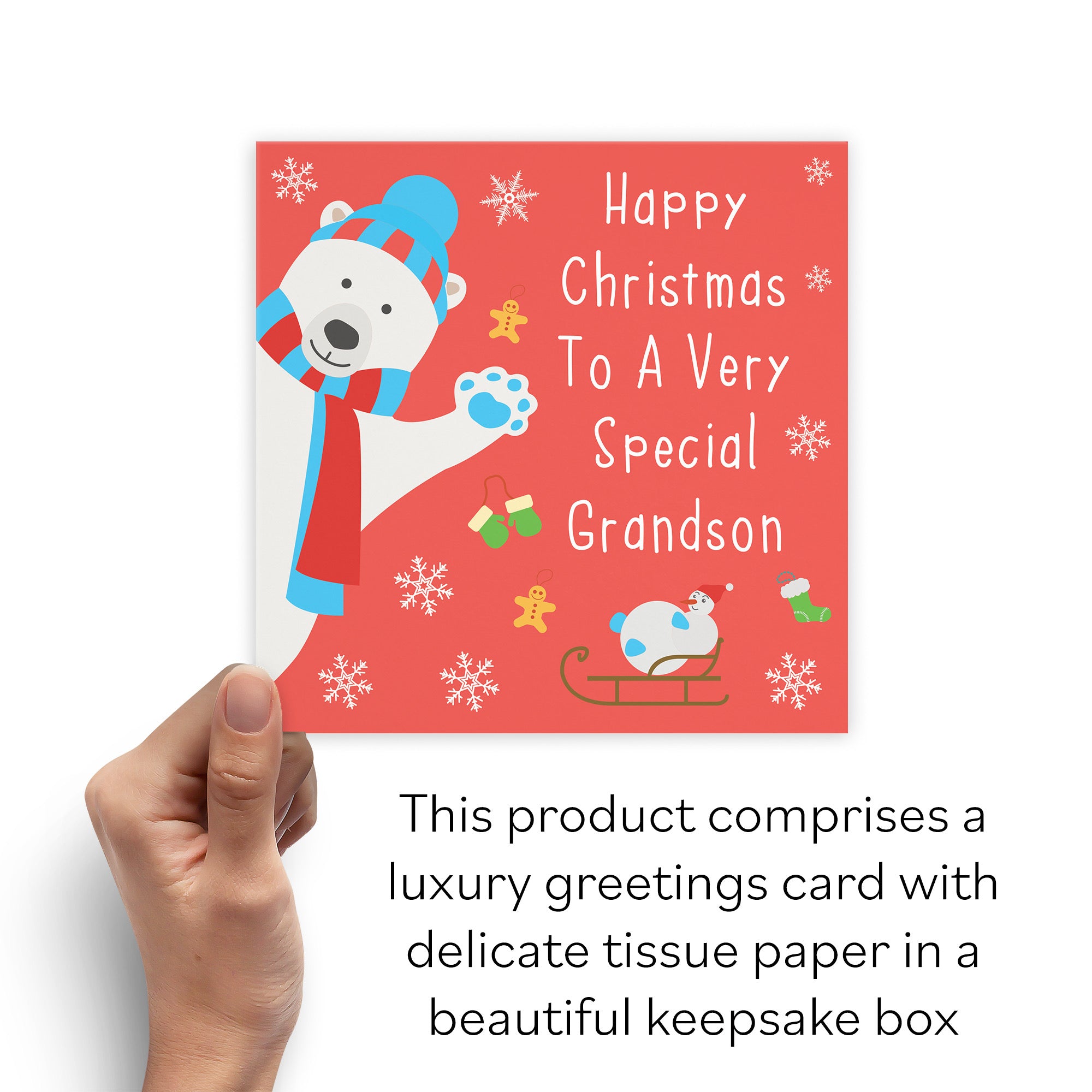 Boxed Grandson Iconic Christmas Card - Default Title (B0D4ZNTX3Q)