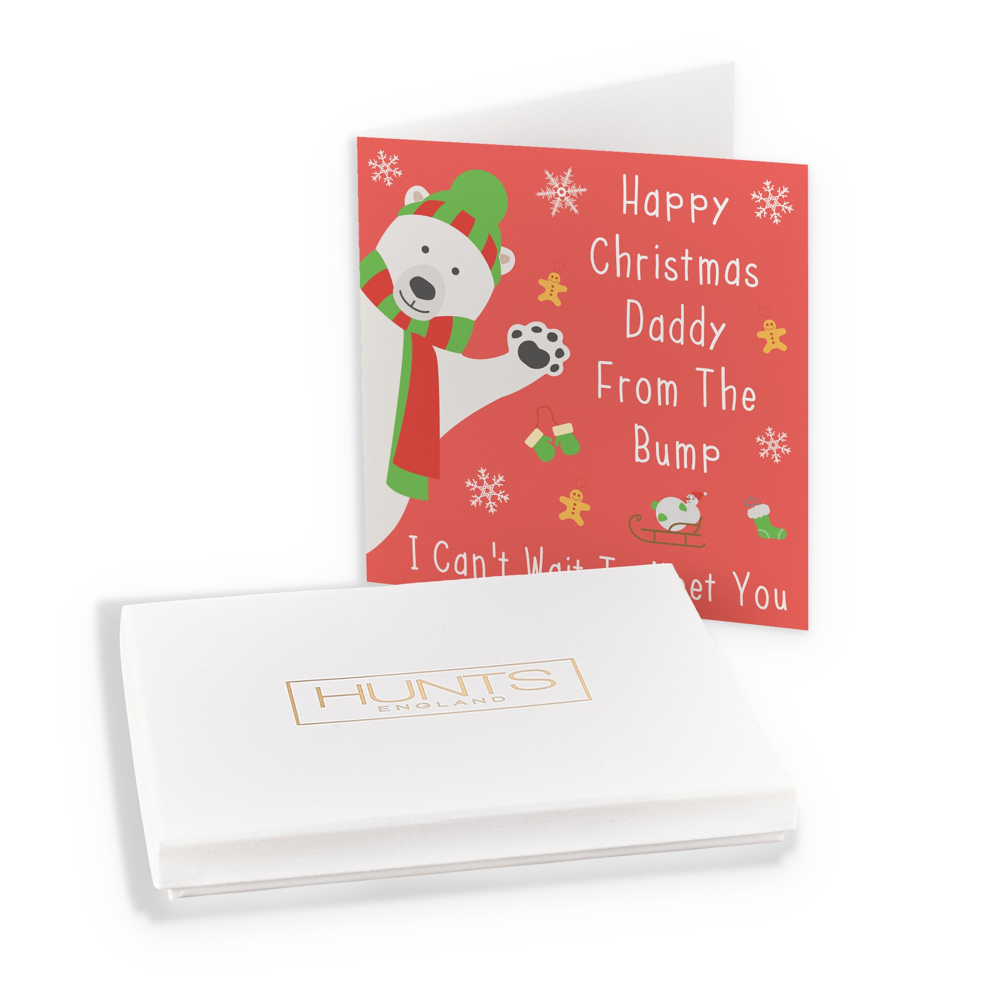 Boxed Daddy From The Bump Christmas Card Iconic For Dad To Be - Default Title (B0D4ZNYHZS)