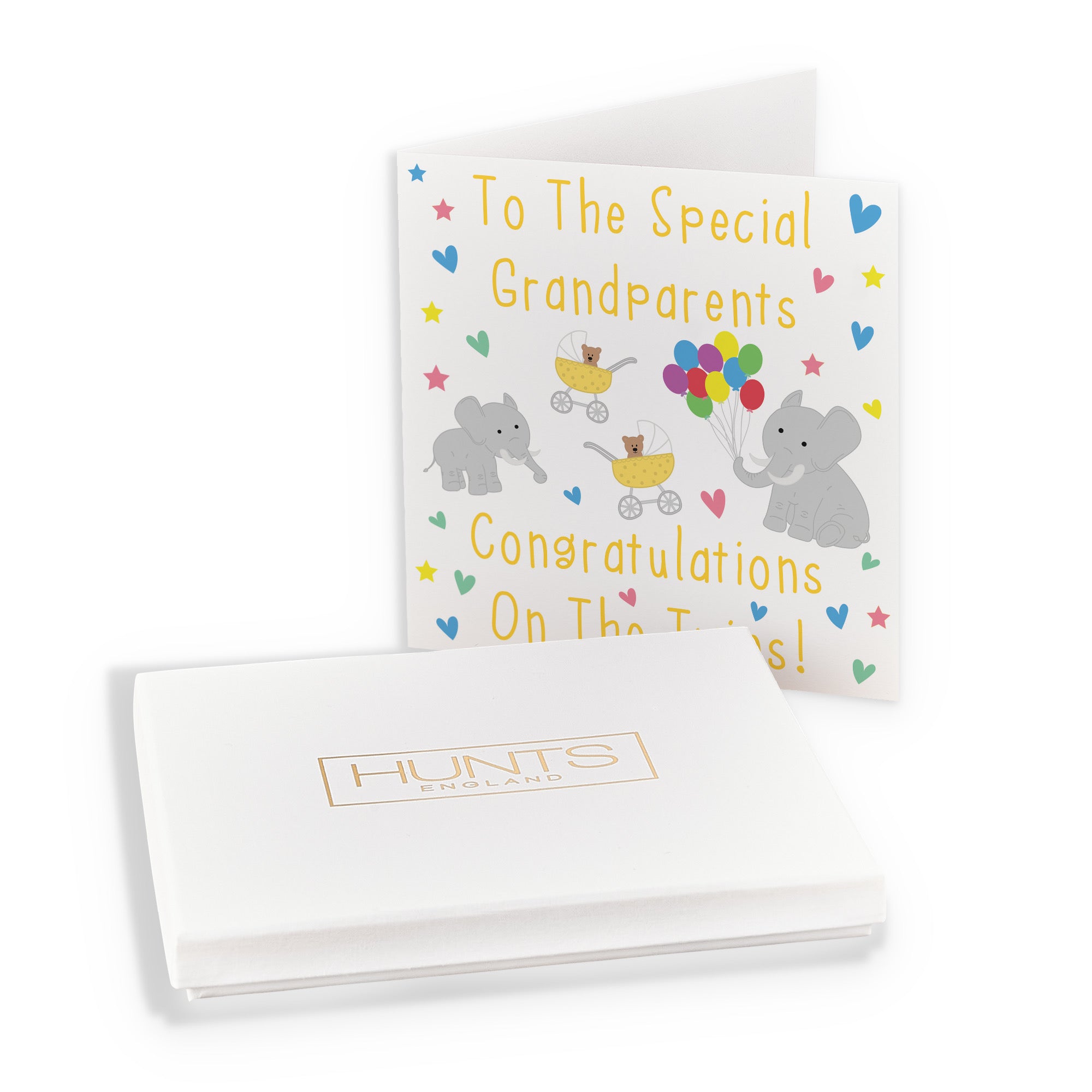 Boxed Congratulations New Baby Twins Card For The Grandparents Iconic - Default Title (B0D4ZQM86G)