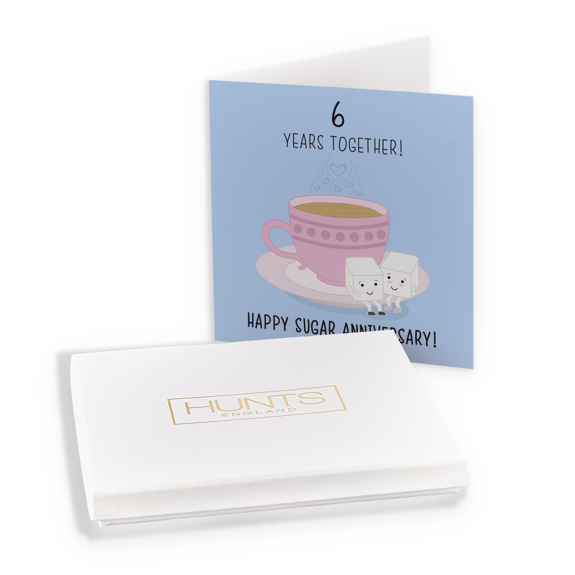 Boxed 6th Anniversary Card Sugar Cubes Iconic - Default Title (B0D4ZQNGDP)