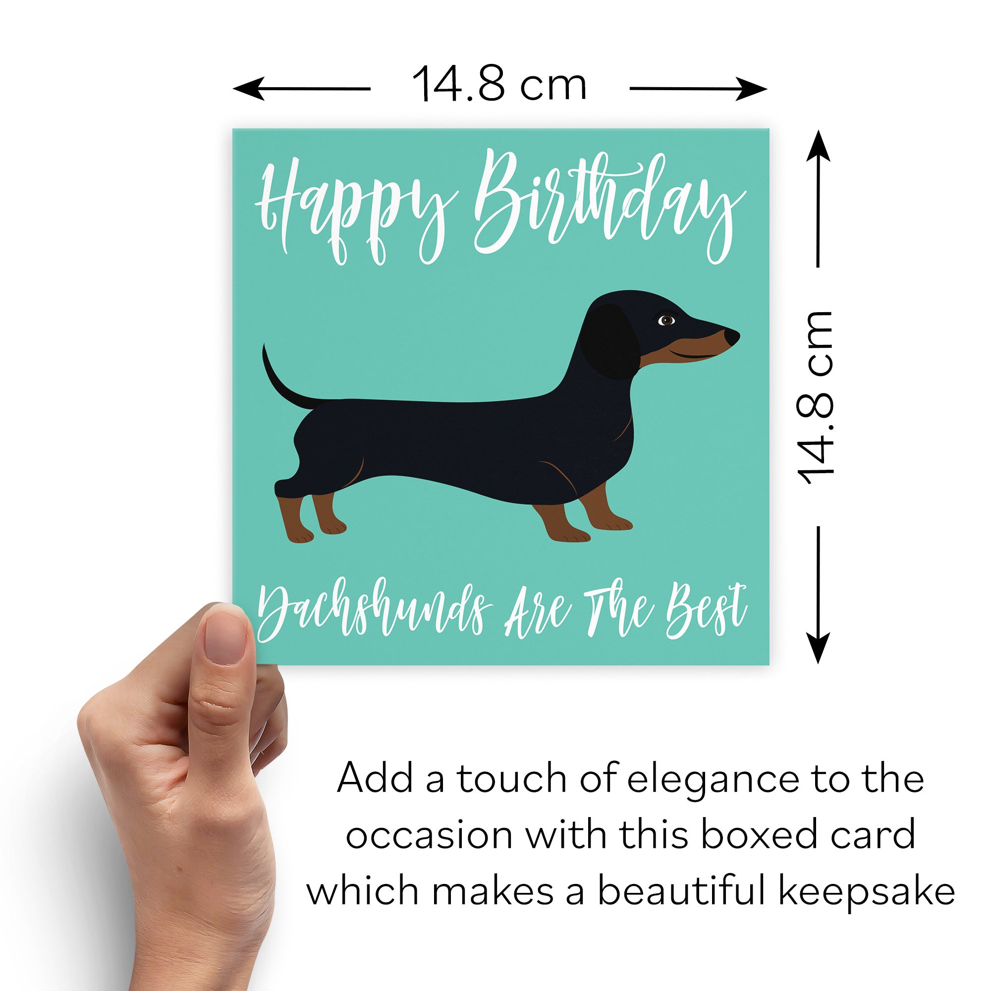 Boxed Dachshund Dog Birthday Card Iconic - Default Title (B0D4ZQNTZJ)