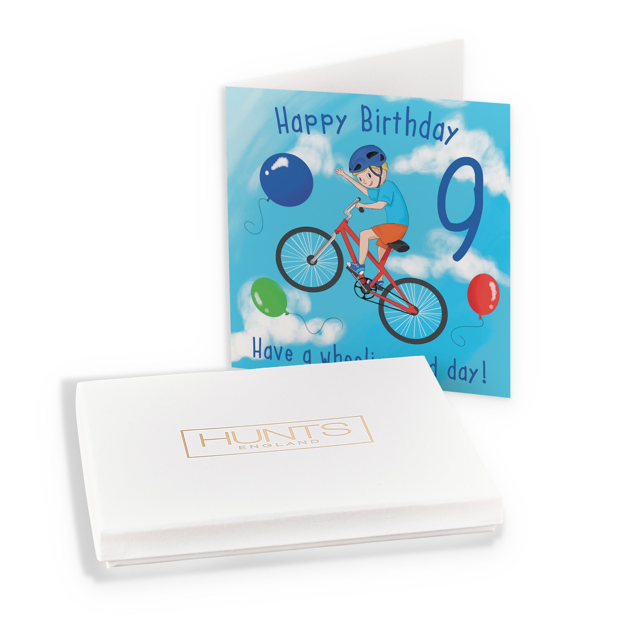 Boxed 9th Birthday Card BMX Bike Adventurers - Default Title (B0D4ZW277P)