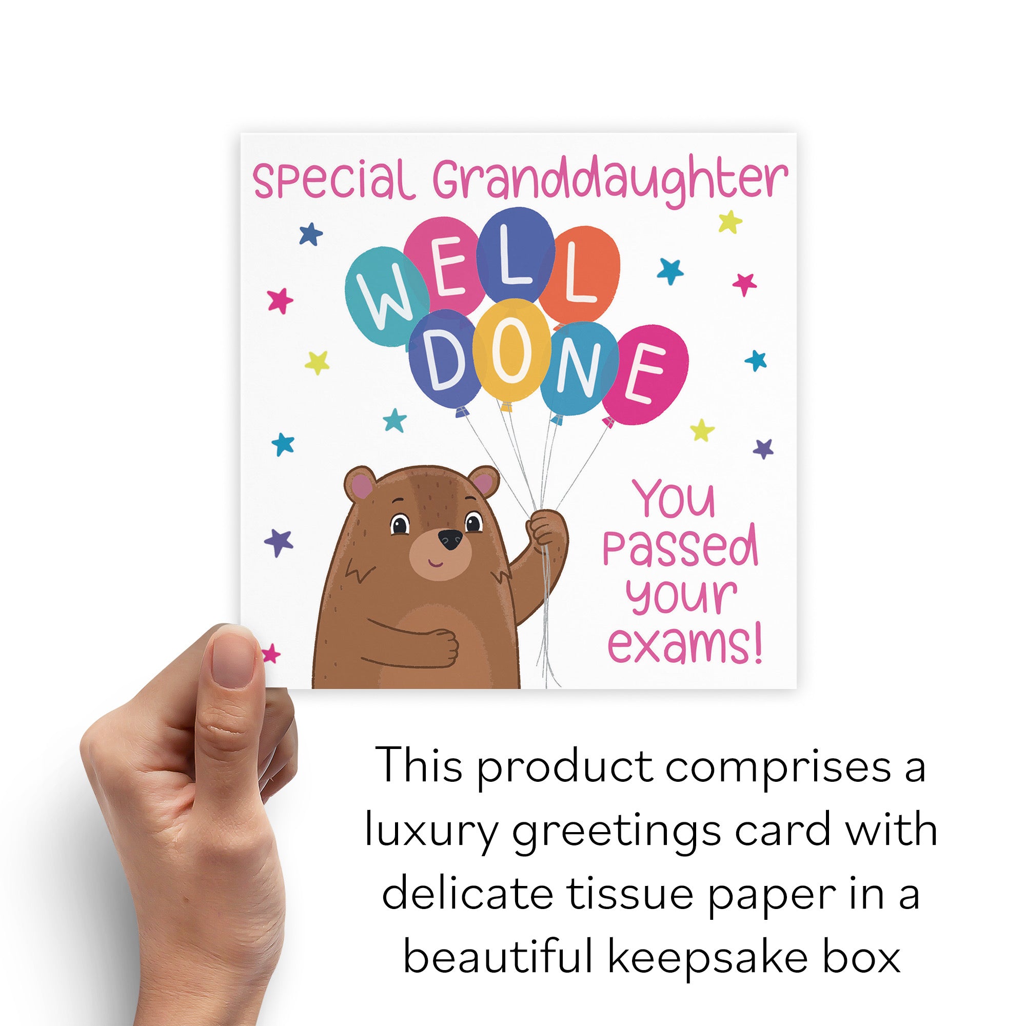 Boxed Granddaughter Exams Passed Bears Card - Default Title (B0D5117YMF)