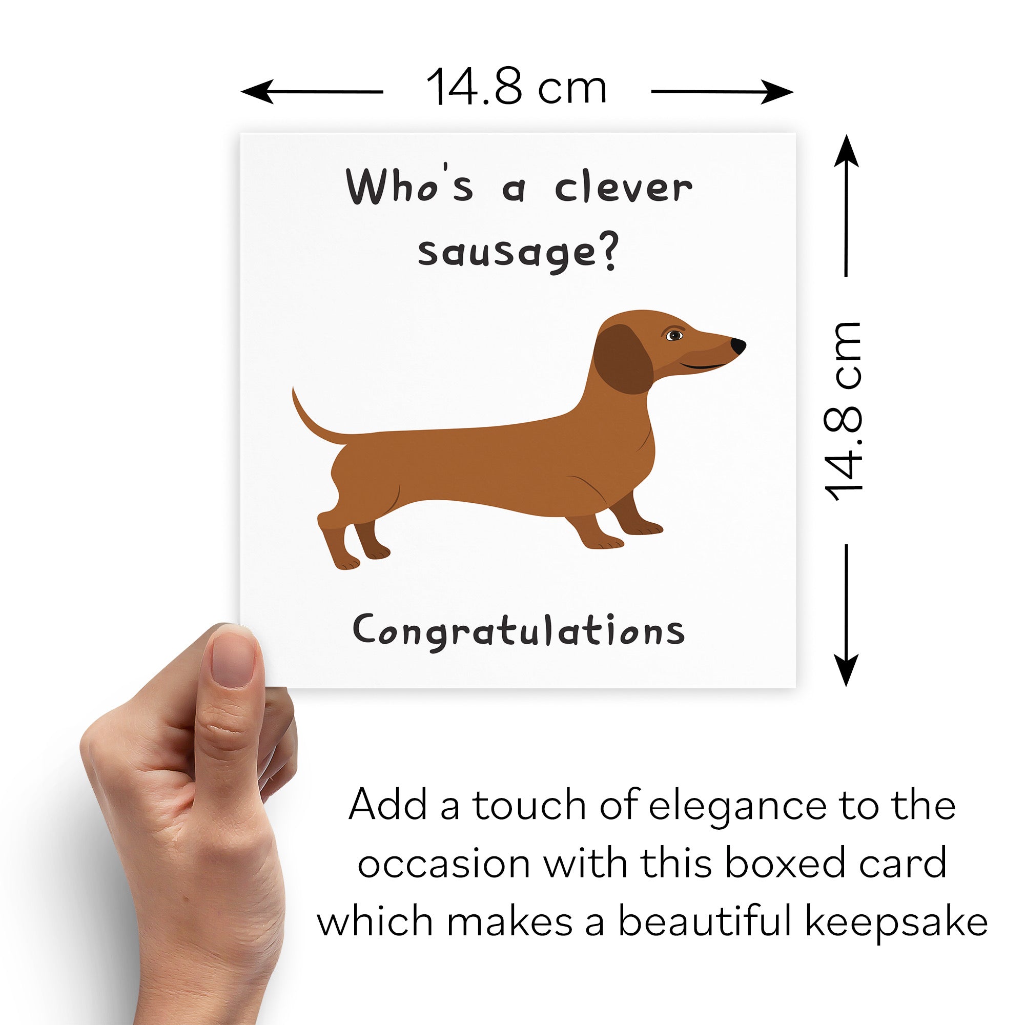 Boxed Clever Sausage Congratulations Card Iconic - Default Title (B0D51197CS)