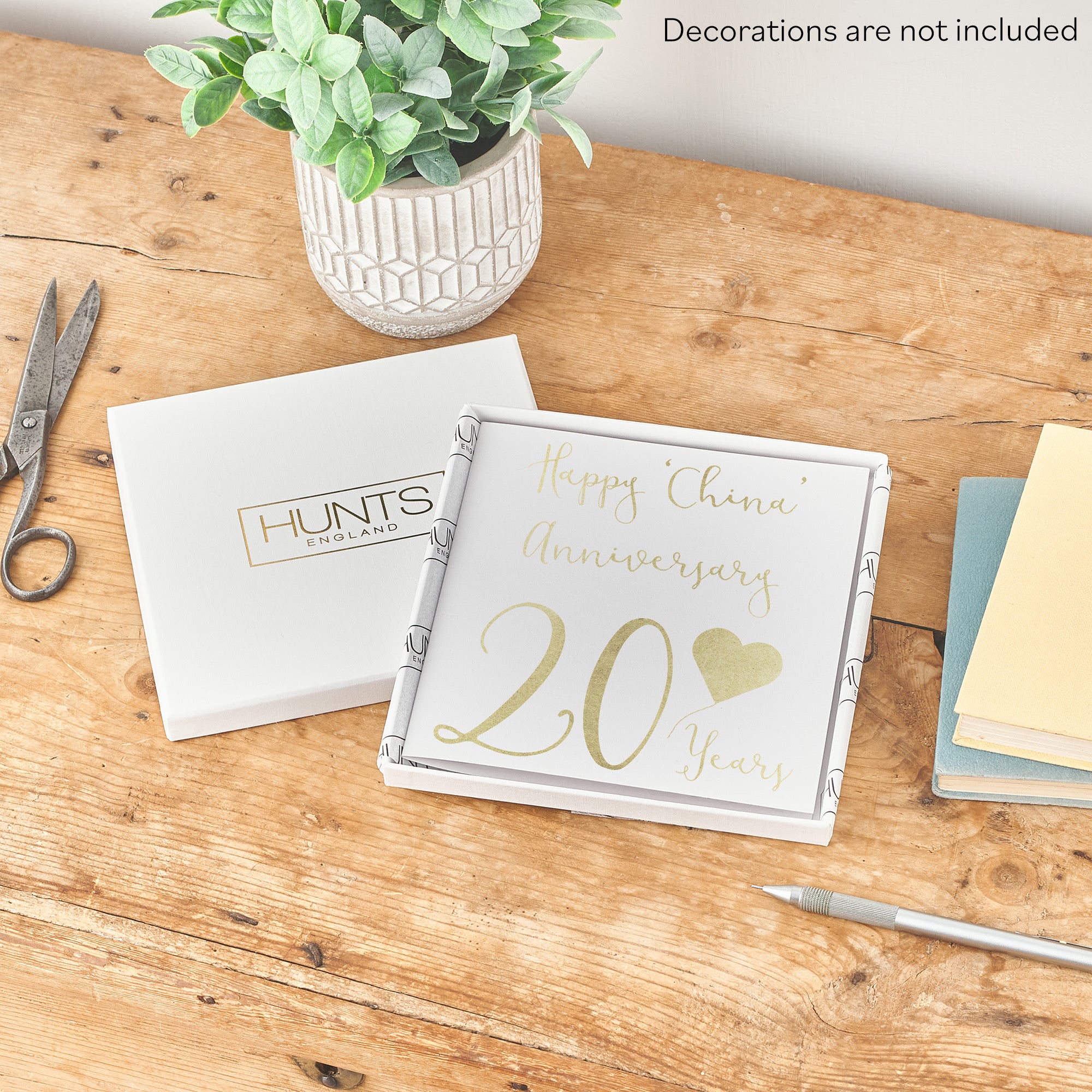 Boxed 20th Anniversary Card Foil Heart - Default Title (B0D5119C5V)