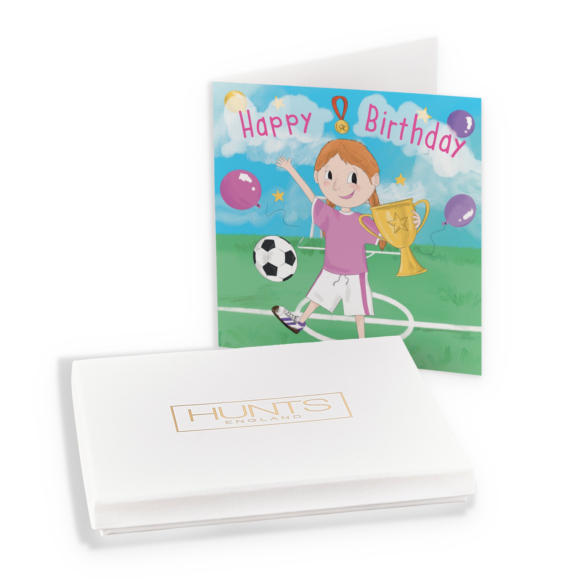 Boxed Girls Football Kick-ups Birthday Card Adventurers - Default Title (B0D511BGX3)