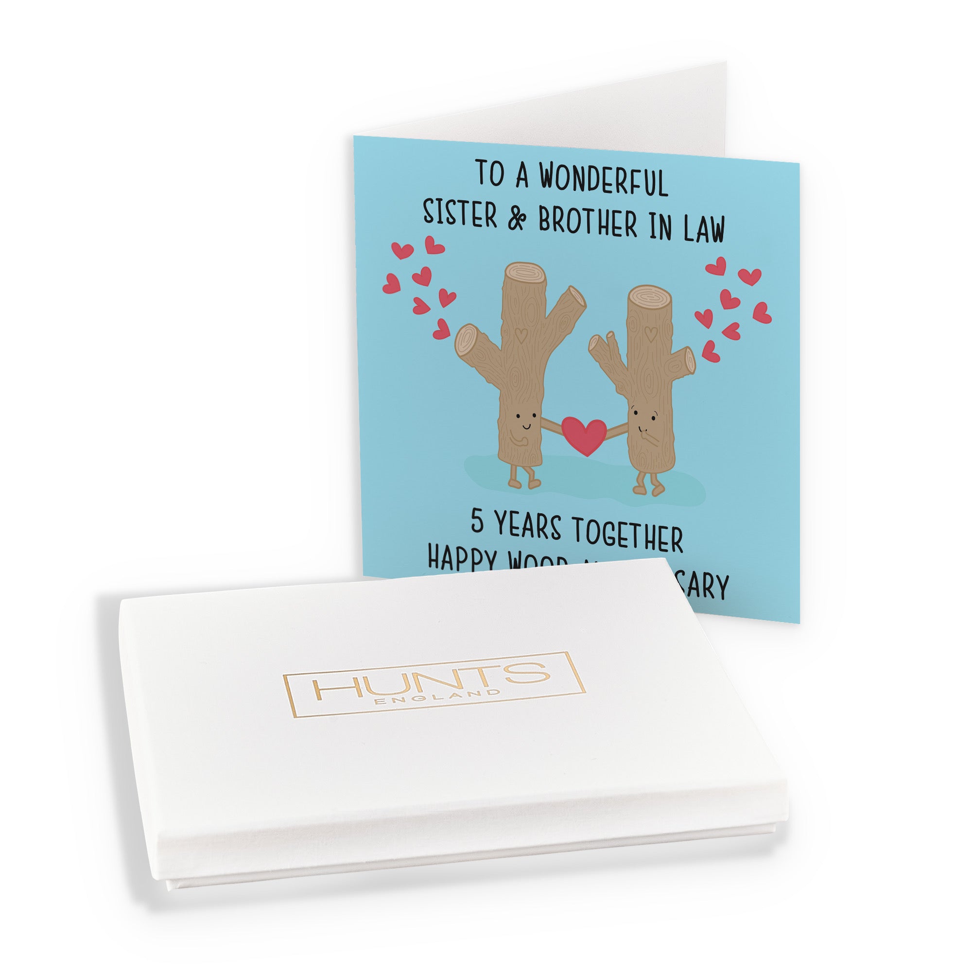 Boxed 5th Sister And Brother In Law Anniversary Card Iconic - Default Title (B0D511S7GT)