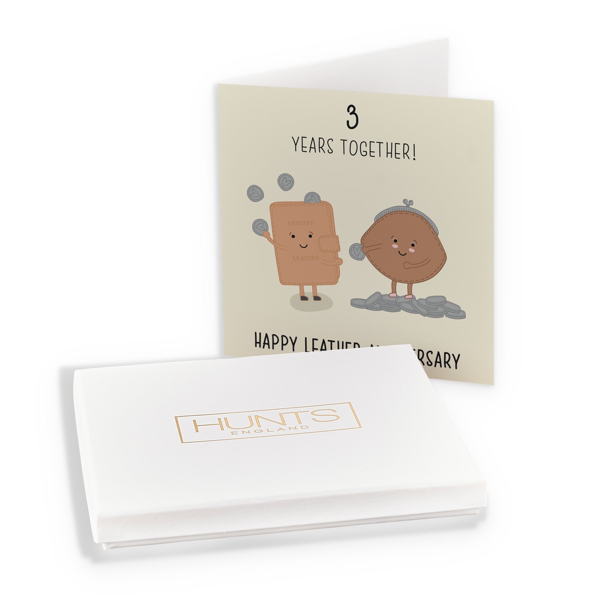 Boxed 3rd Leather Anniversary Card Iconic - Default Title (B0D513K5HP)