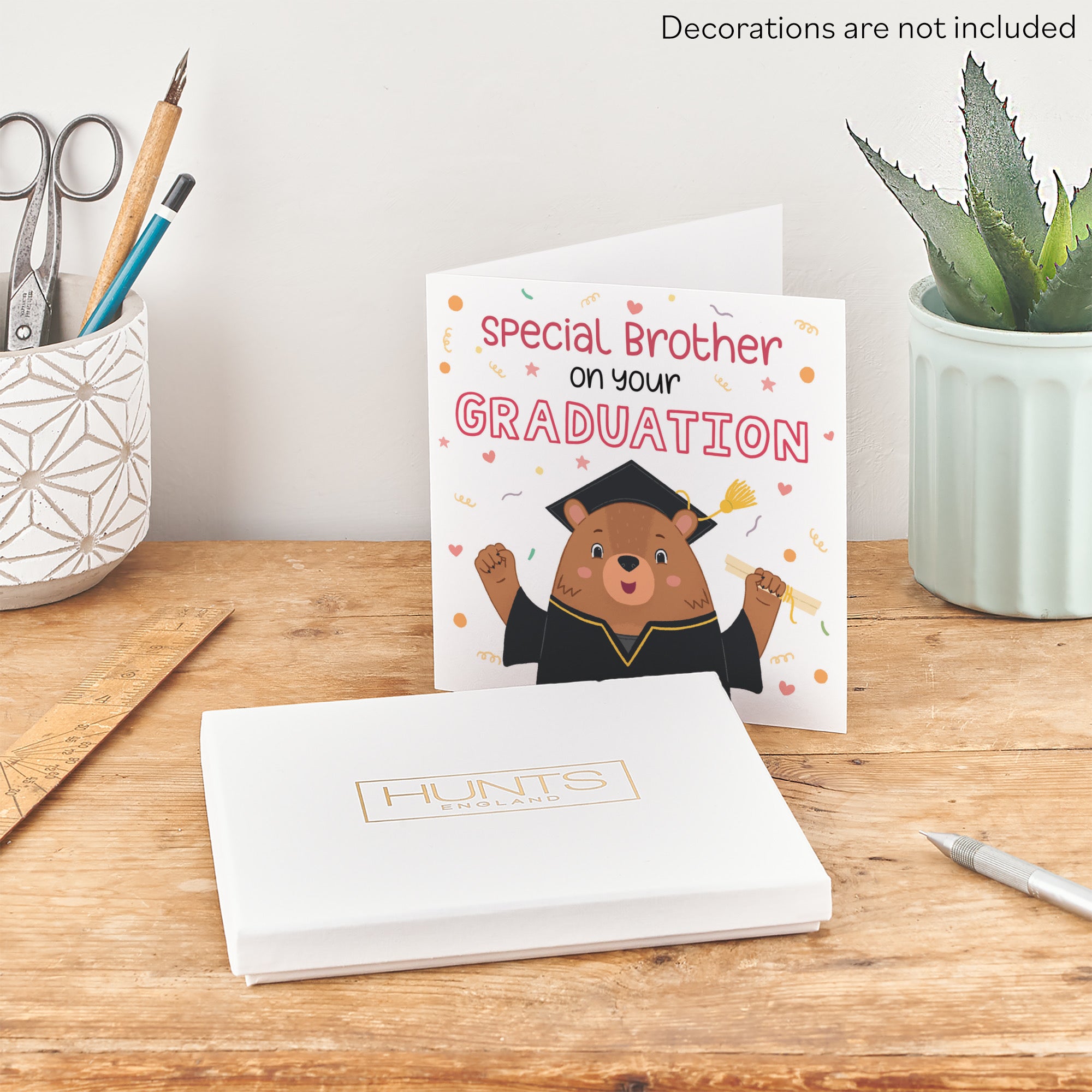 Boxed Brother Graduation Bears Congratulations Card - Default Title (B0D514H78M)