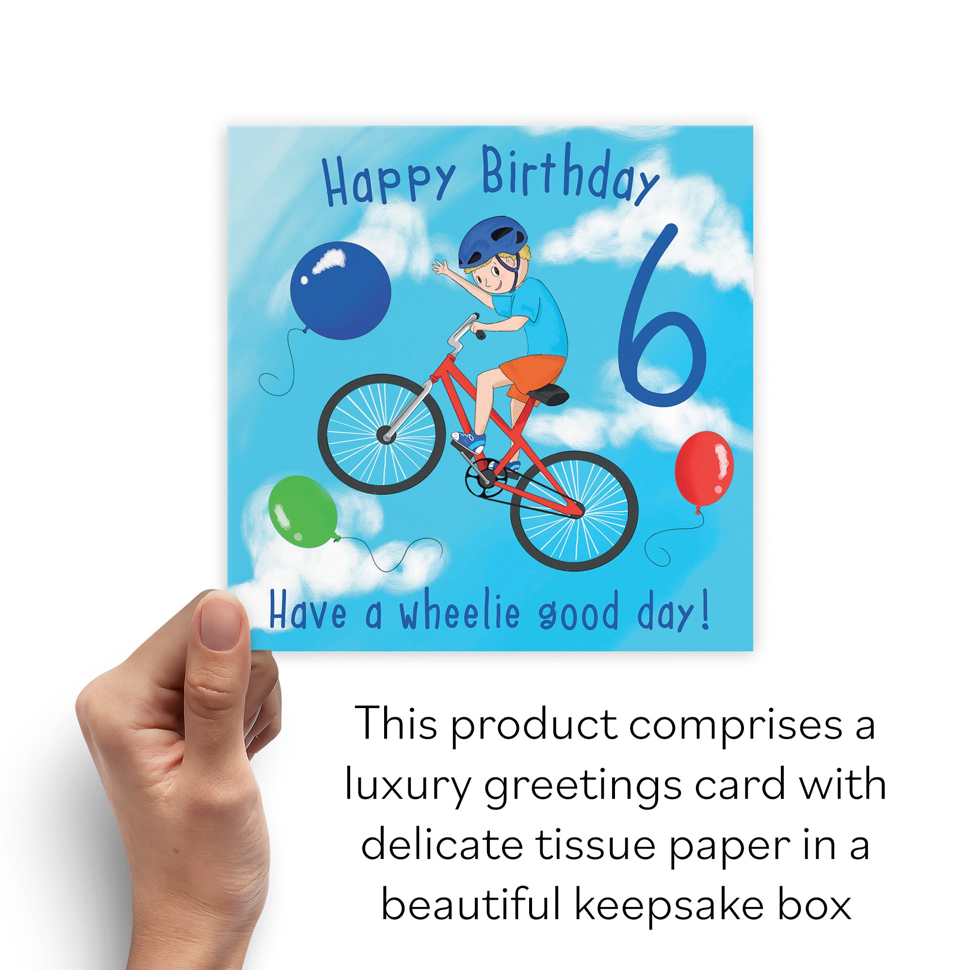 Boxed 6th Birthday Card BMX Bike Adventurers - Default Title (B0D5167V7M)