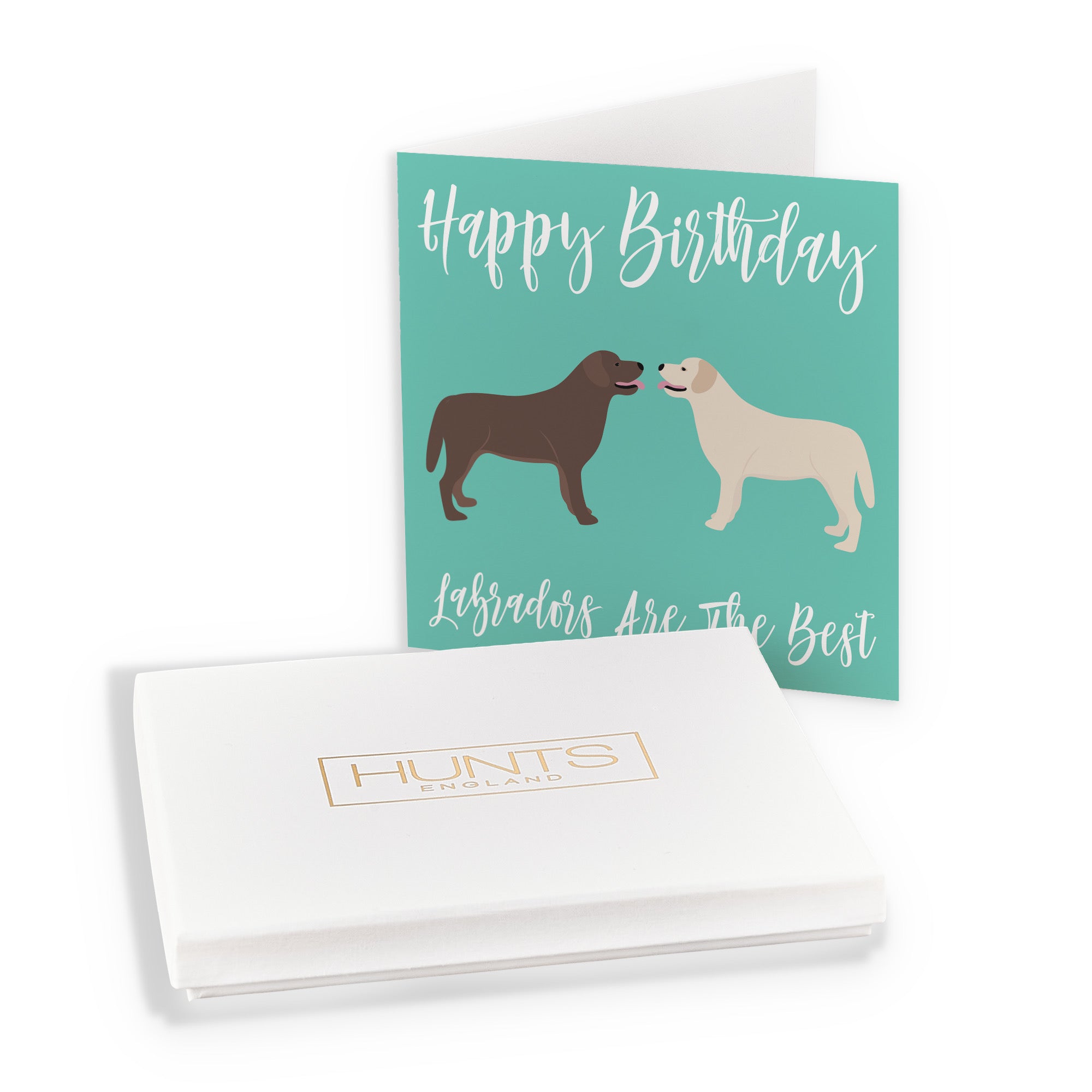 Boxed Labradors Dog Birthday Card Iconic - Default Title (B0D516FCPK)