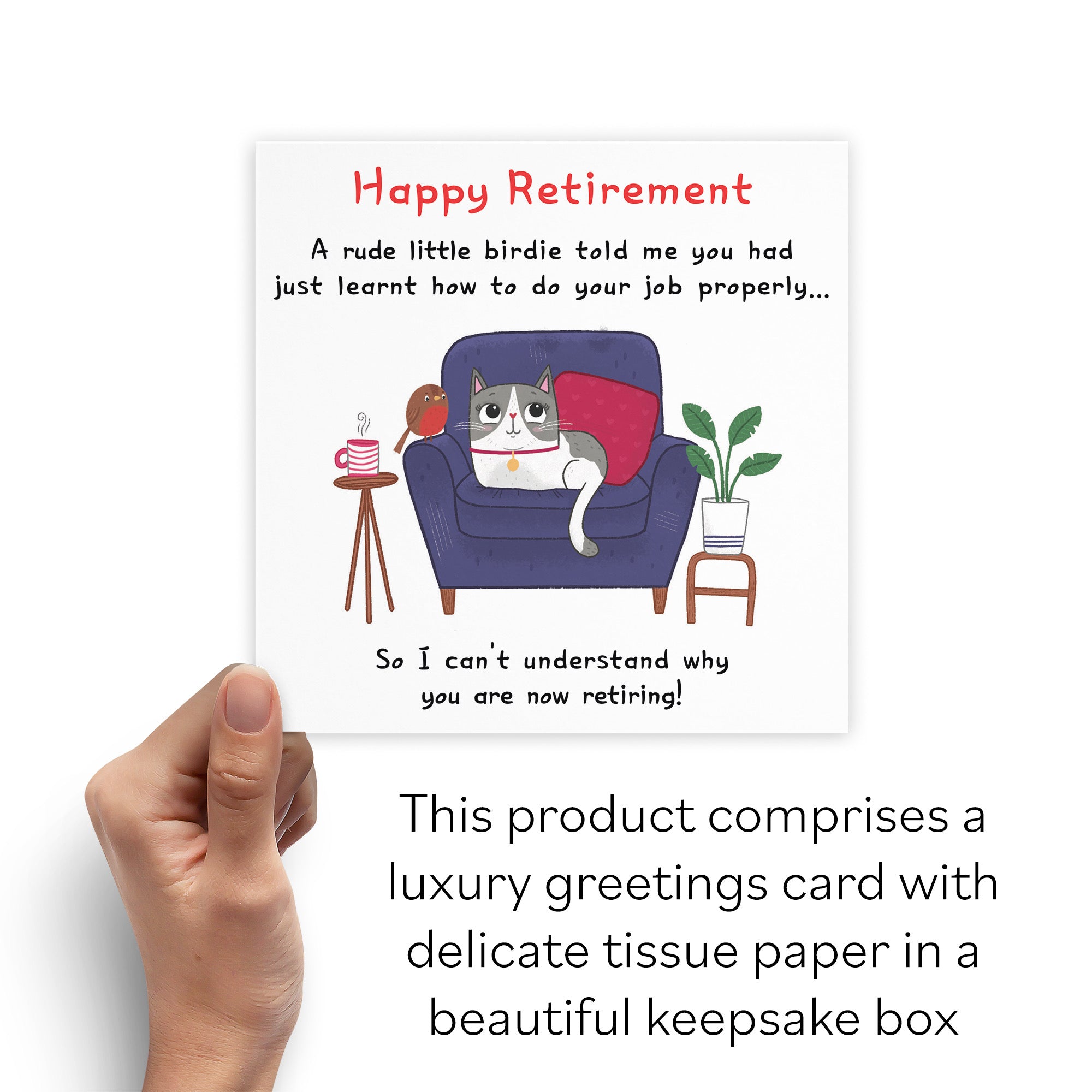 Boxed Rude Birdie Retirement Card Iconic - Default Title (B0D518WX8Q)