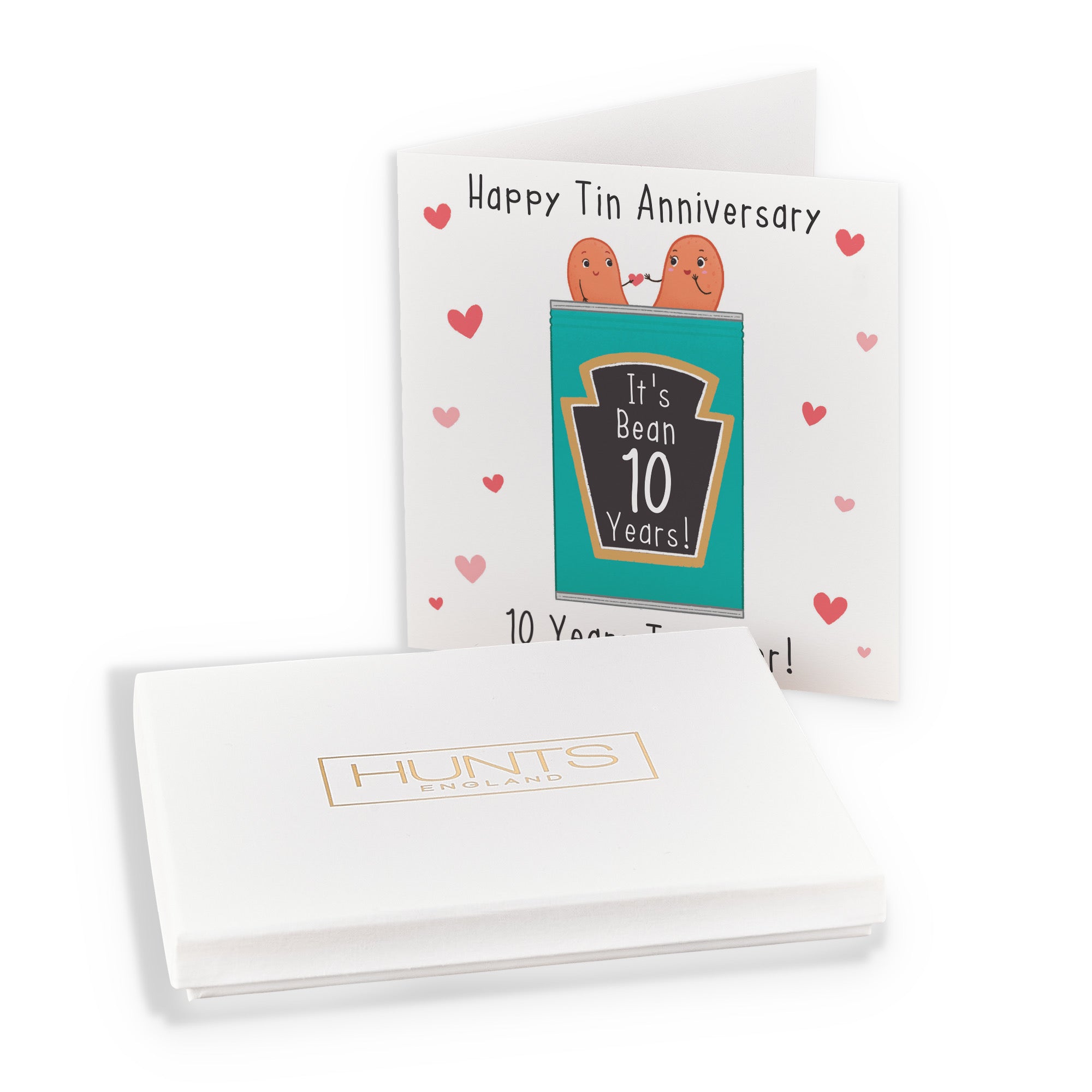 Boxed 10th Bean Anniversary Card Iconic - Default Title (B0D519445V)