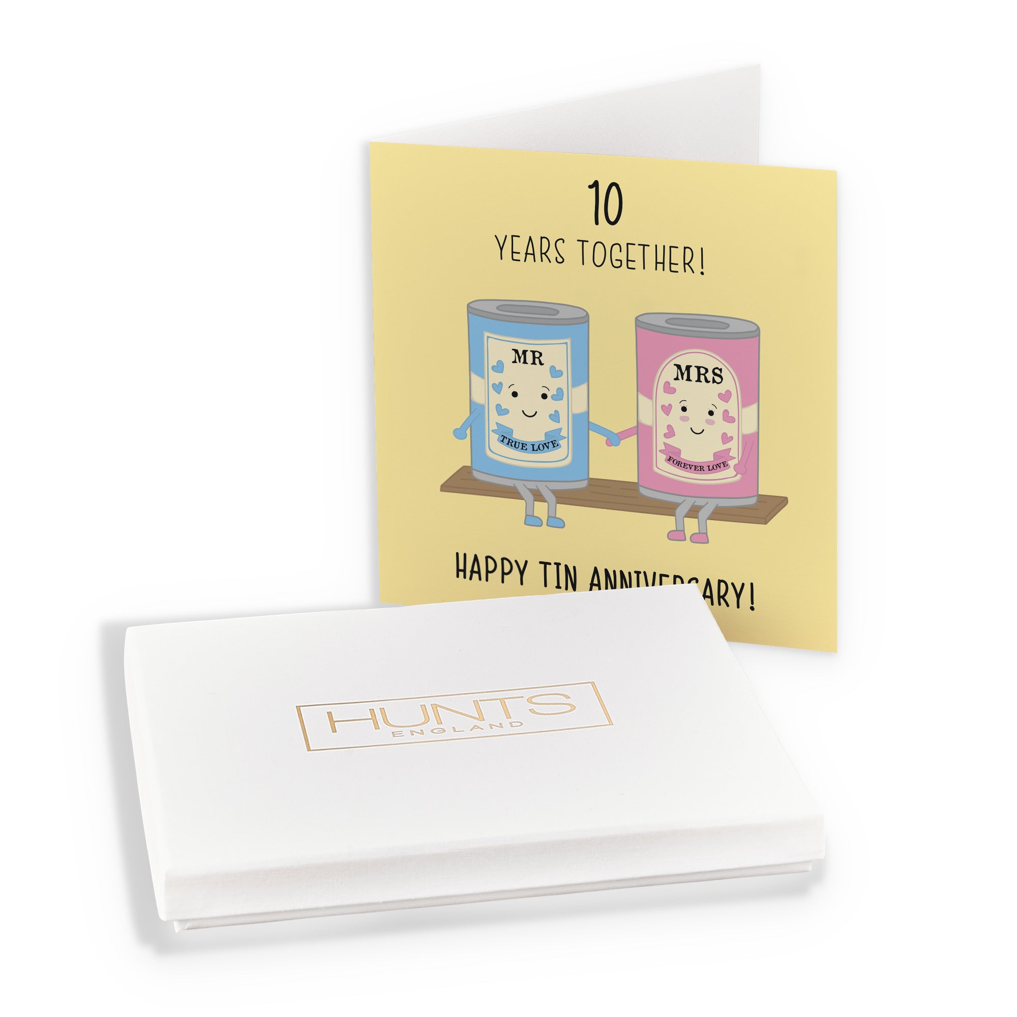 Boxed 10th Tin Anniversary Card Iconic - Default Title (B0D519835G)