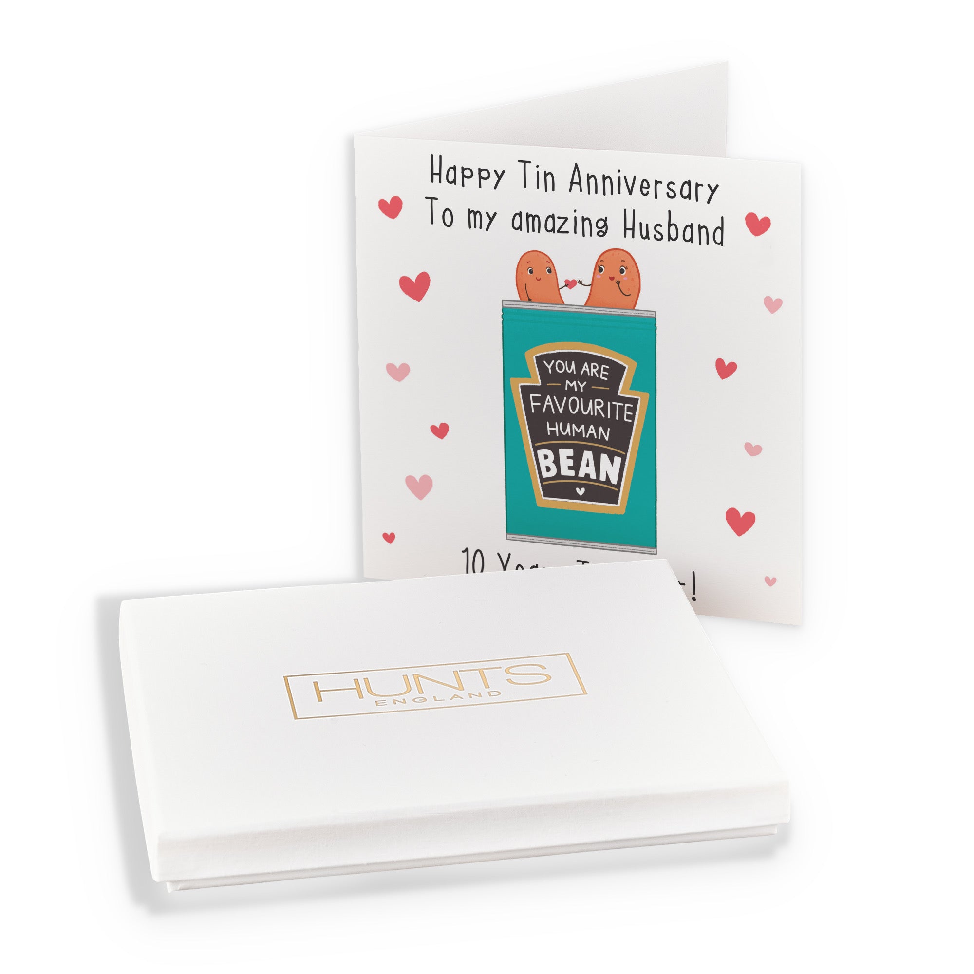 Boxed Husband 10th Bean Anniversary Card Iconic - Default Title (B0D519CQ2G)