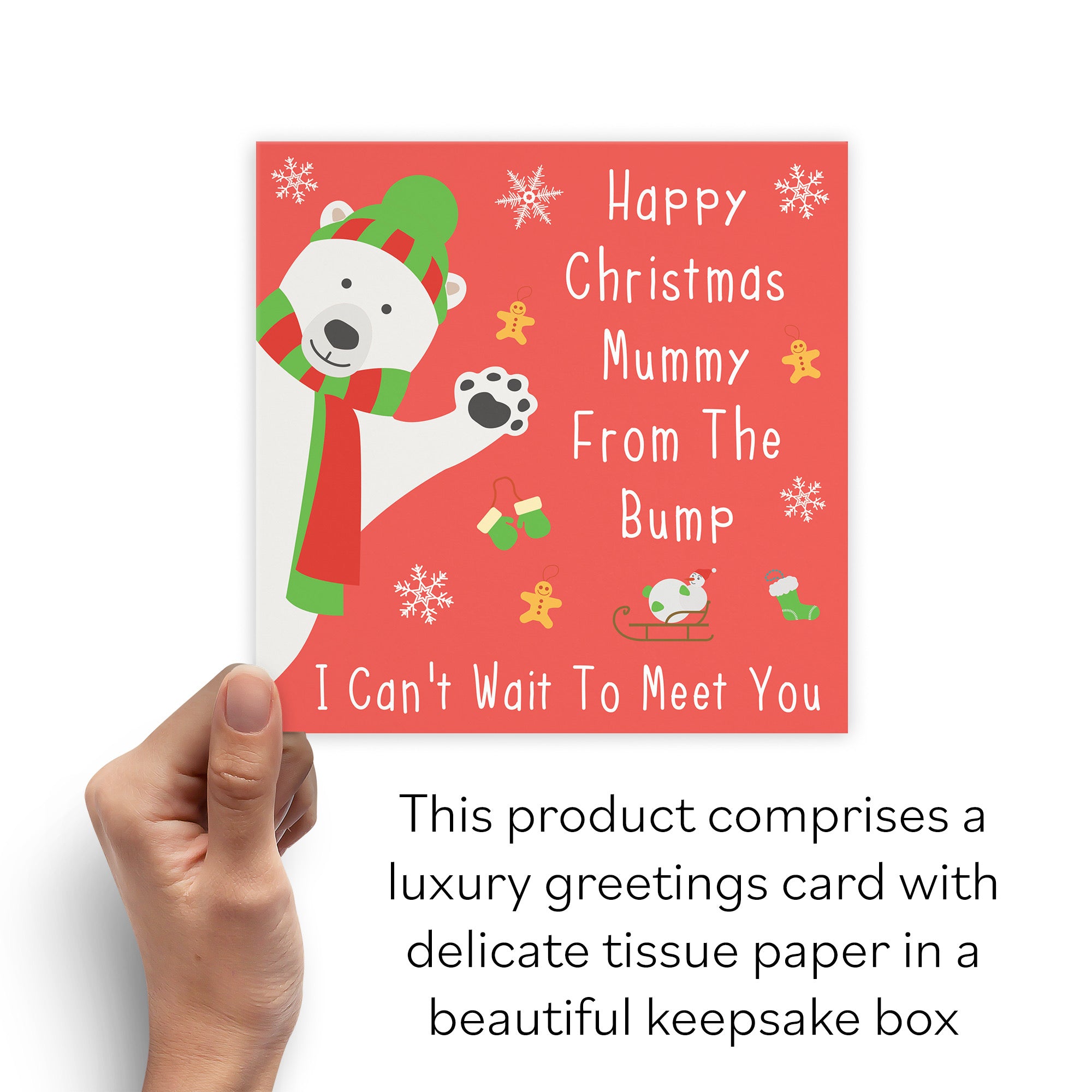 Boxed Mummy From The Bump Christmas Card Iconic For Mum To Be - Default Title (B0D51BLZXC)