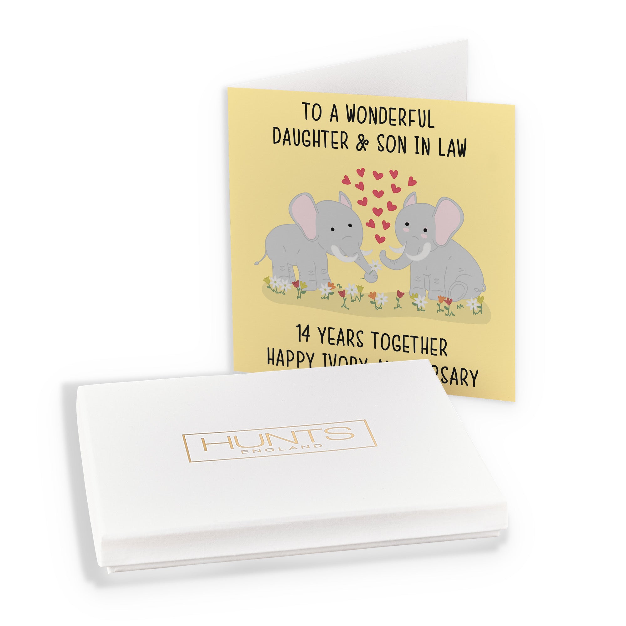 Boxed 14th Daughter And Son In Law Anniversary Card Iconic - Default Title (B0D51CV7V6)