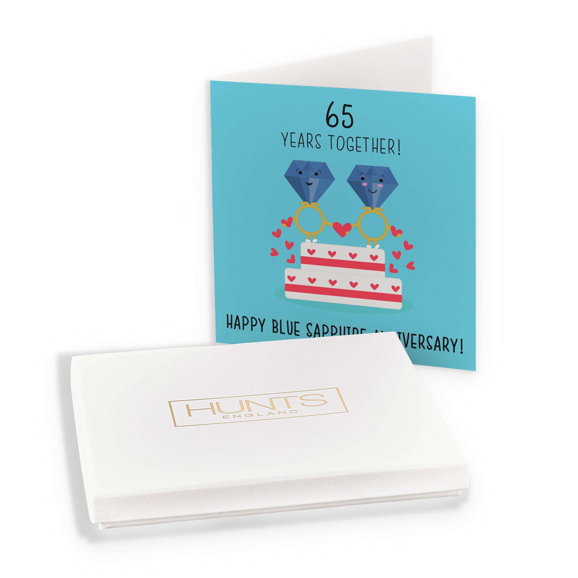 Boxed 65th Anniversary Blue Sapphire Card Cake Iconic - Default Title (B0D51D1DS8)