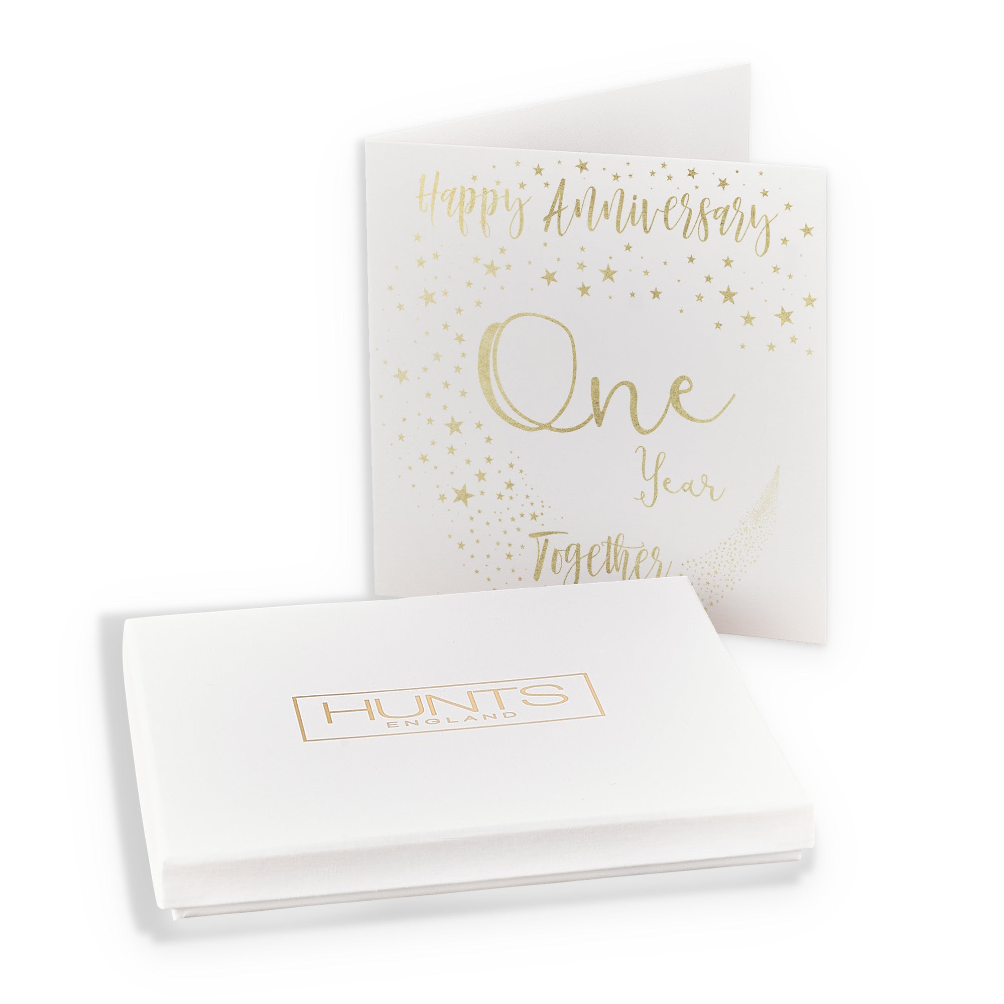 Boxed 1st Anniversary Card Foil Stars - Default Title (B0D51WLSWJ)