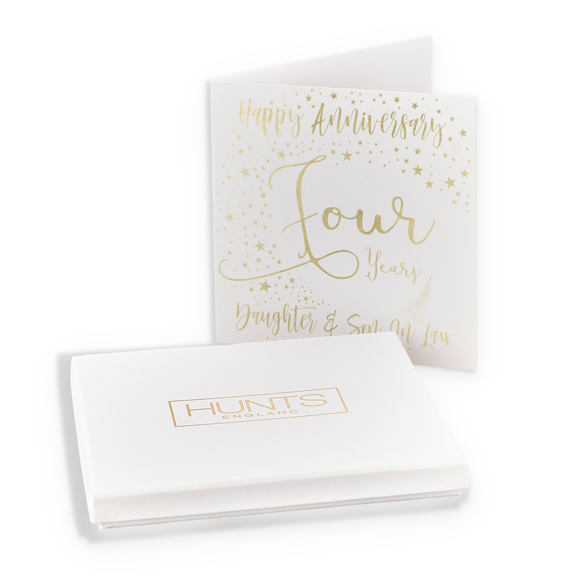 Boxed 4th Daughter And Son In Law Anniversary Card Foil Stars - Default Title (B0D5235DXY)