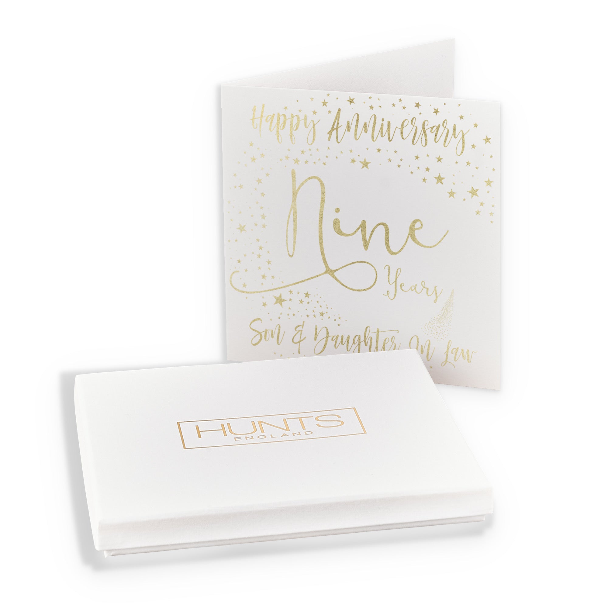 Boxed 9th Son And Daughter In Law Anniversary Card Foil Stars - Default Title (B0D523D6GN)