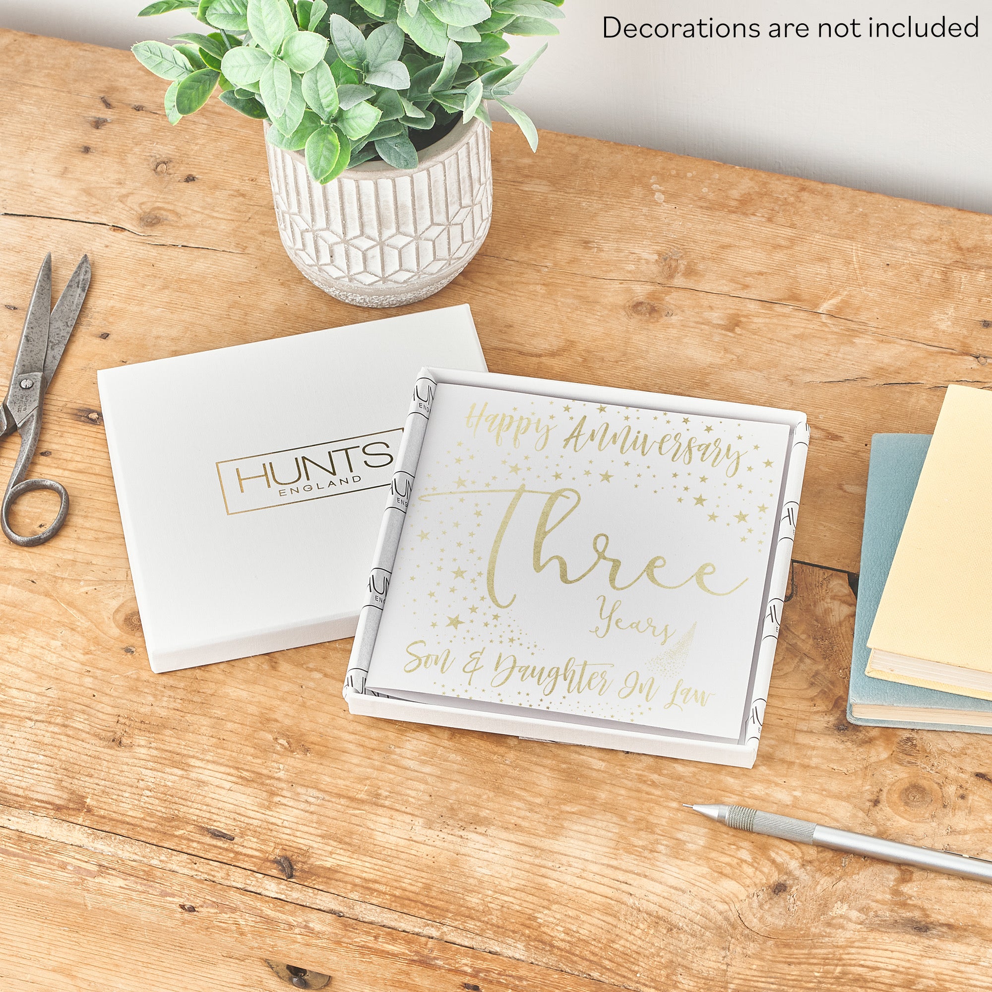 Boxed 3rd Son And Daughter In Law Anniversary Card Foil Stars - Default Title (B0D528ZXMJ)