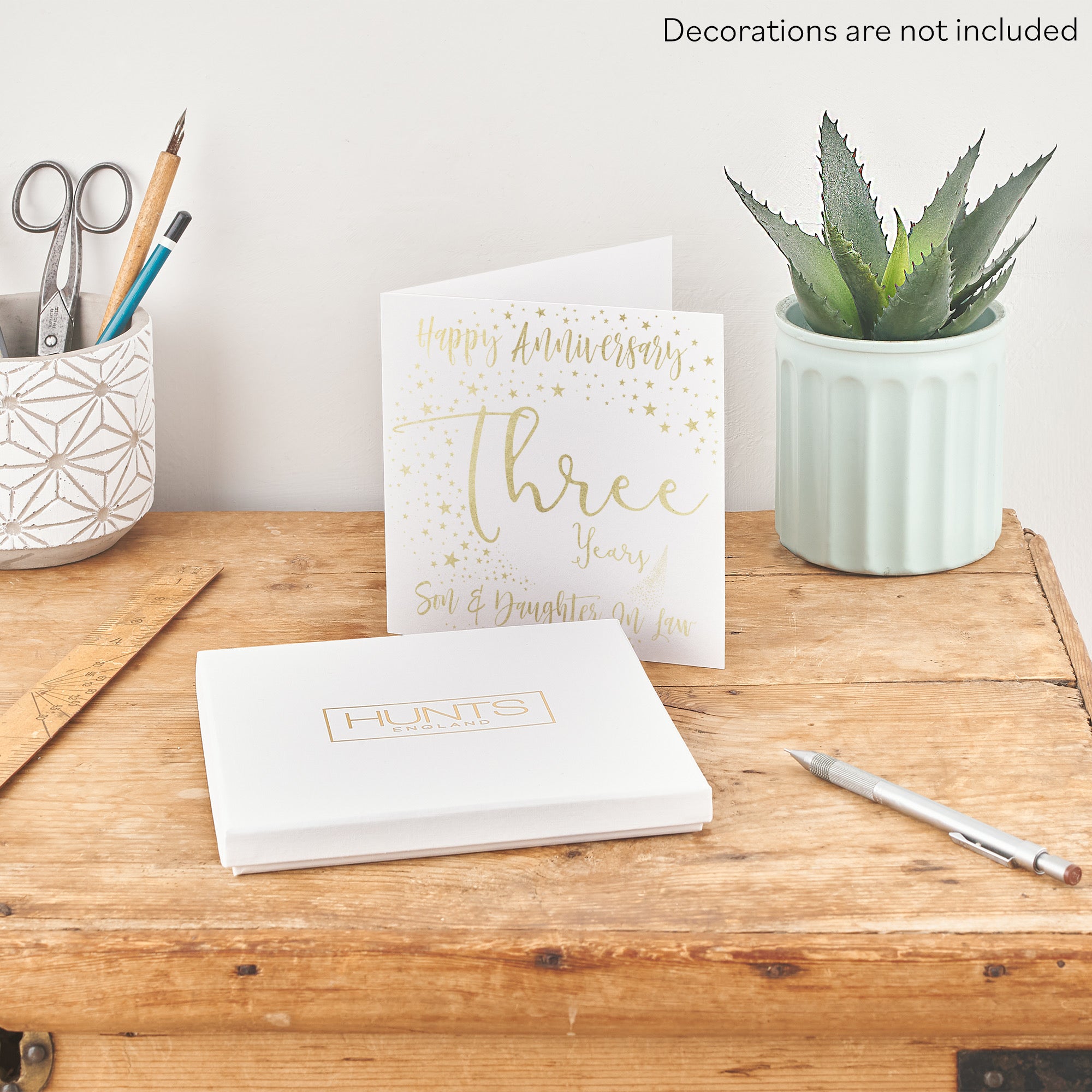 Boxed 3rd Son And Daughter In Law Anniversary Card Foil Stars - Default Title (B0D528ZXMJ)