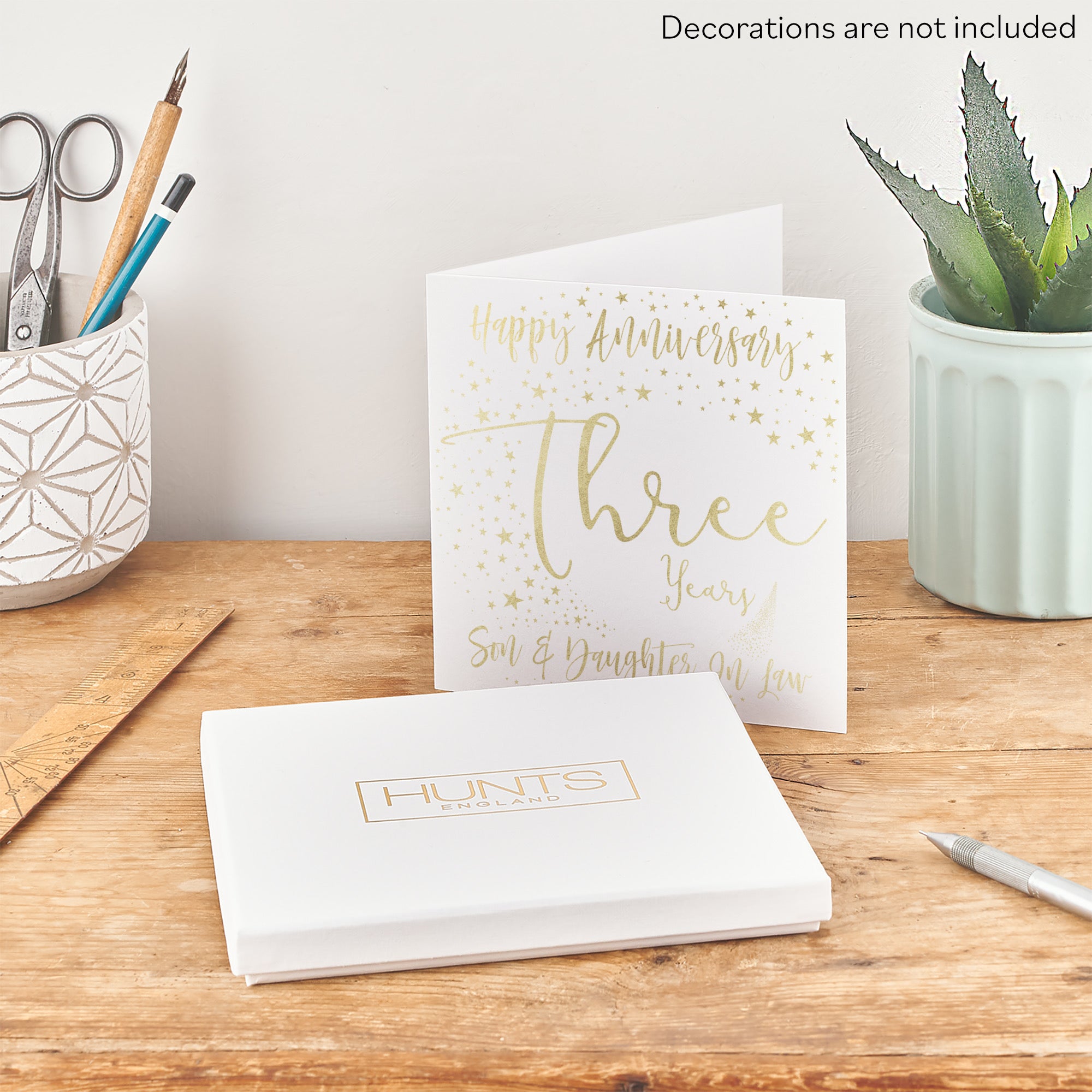 Boxed 3rd Son And Daughter In Law Anniversary Card Foil Stars - Default Title (B0D528ZXMJ)