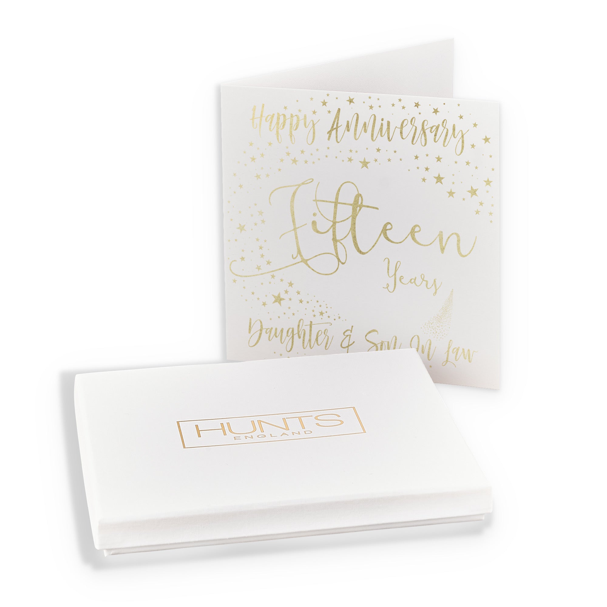 Boxed 15th Daughter And Son In Law Anniversary Card Foil Stars - Default Title (B0D52LQFBB)