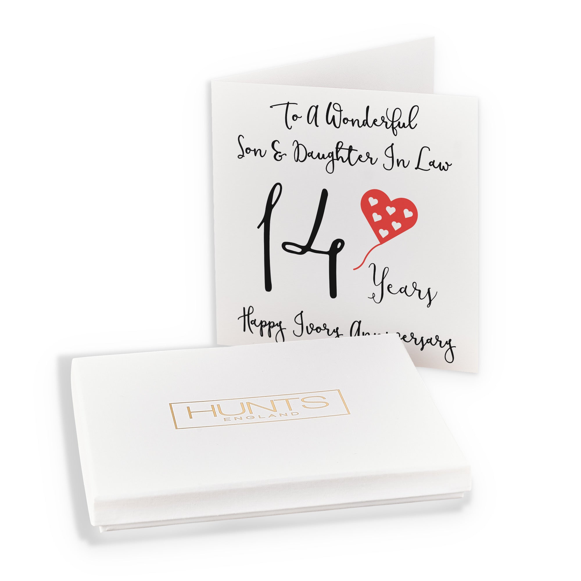 Boxed 14th Son And Daughter In Law Anniversary Card Love Heart - Default Title (B0D547R7KB)