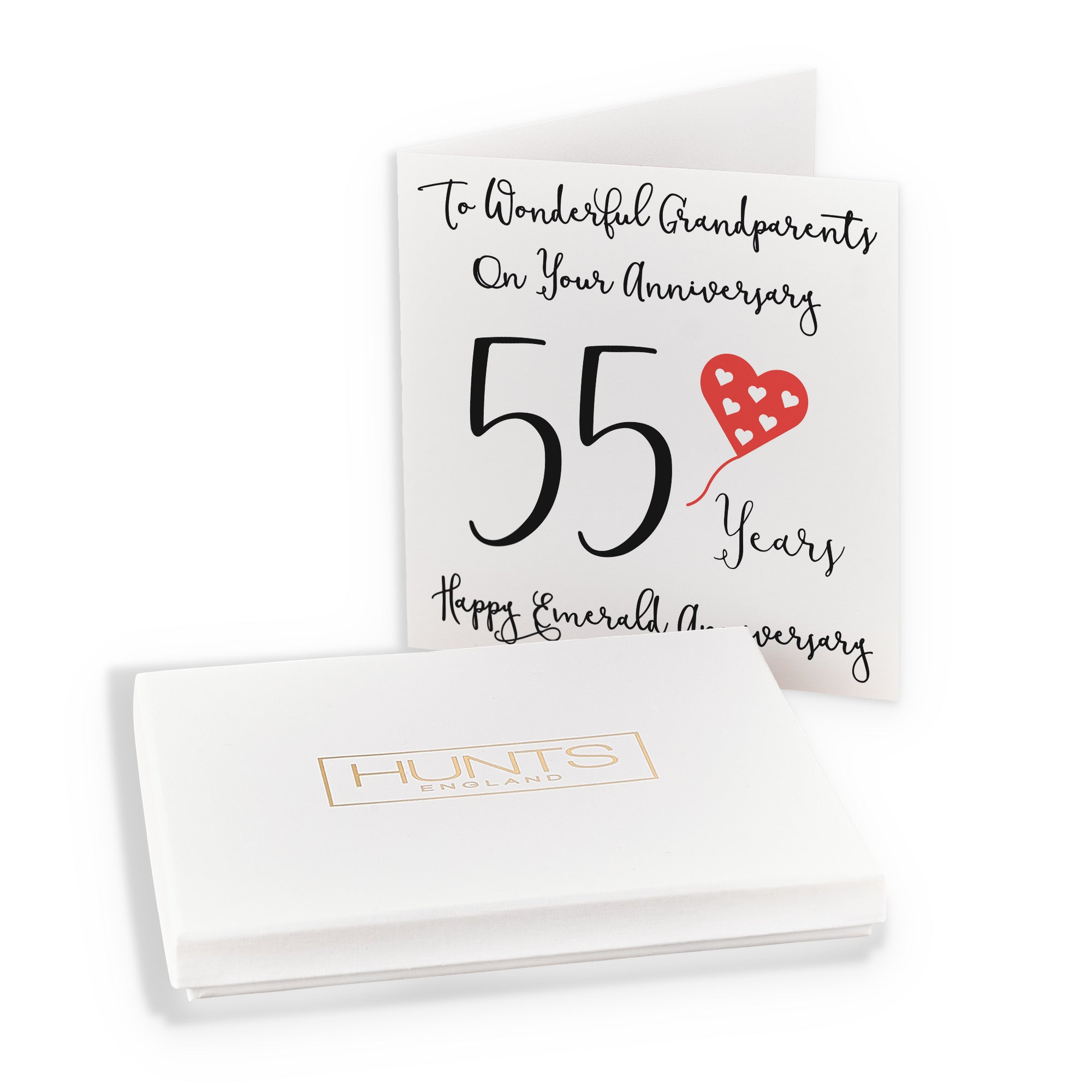 Boxed 55th Grandparents Anniversary Card Love Heart - Default Title (B0D5483T53)