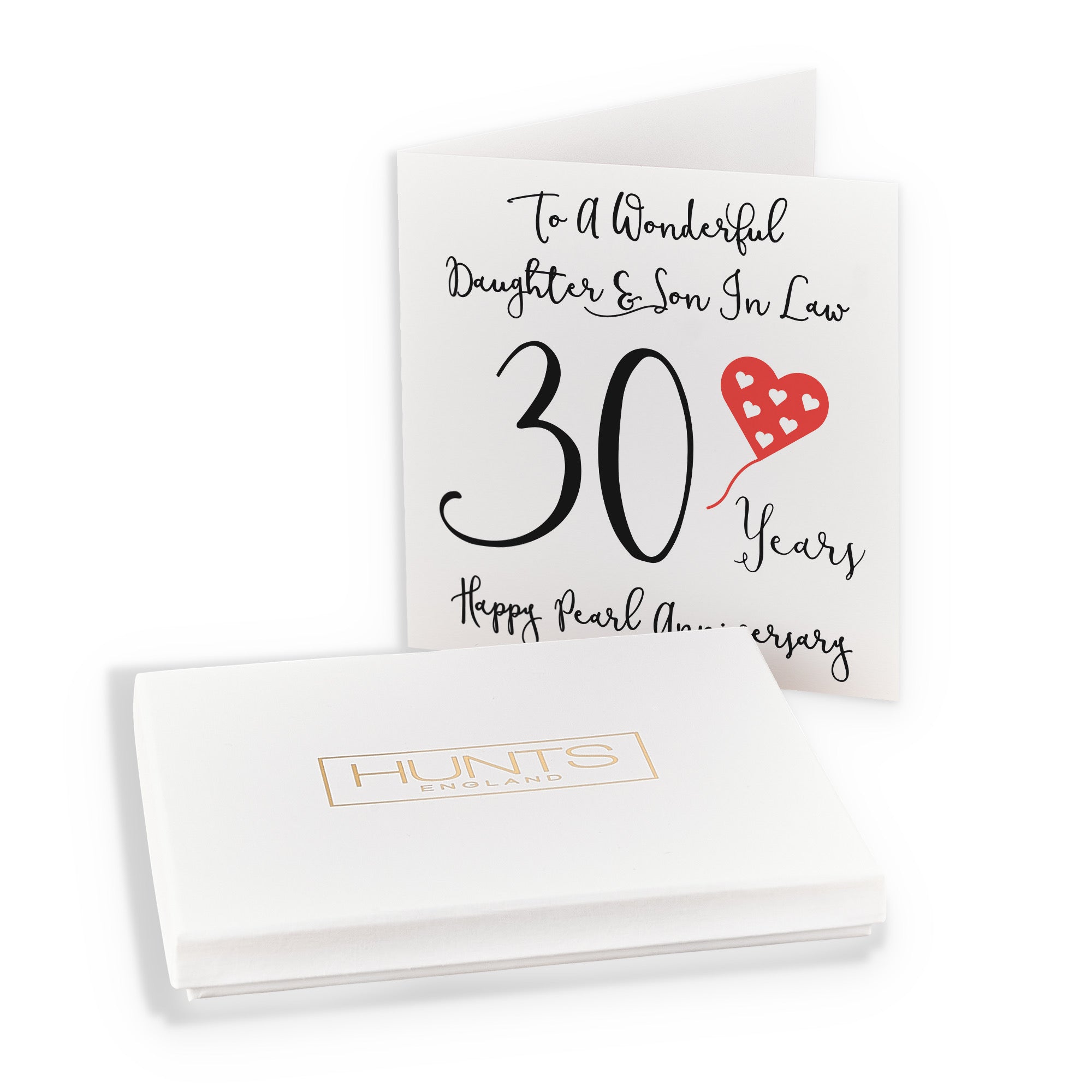 Boxed 30th Daughter And Son In Law Anniversary Card Love Heart - Default Title (B0D548X5D9)