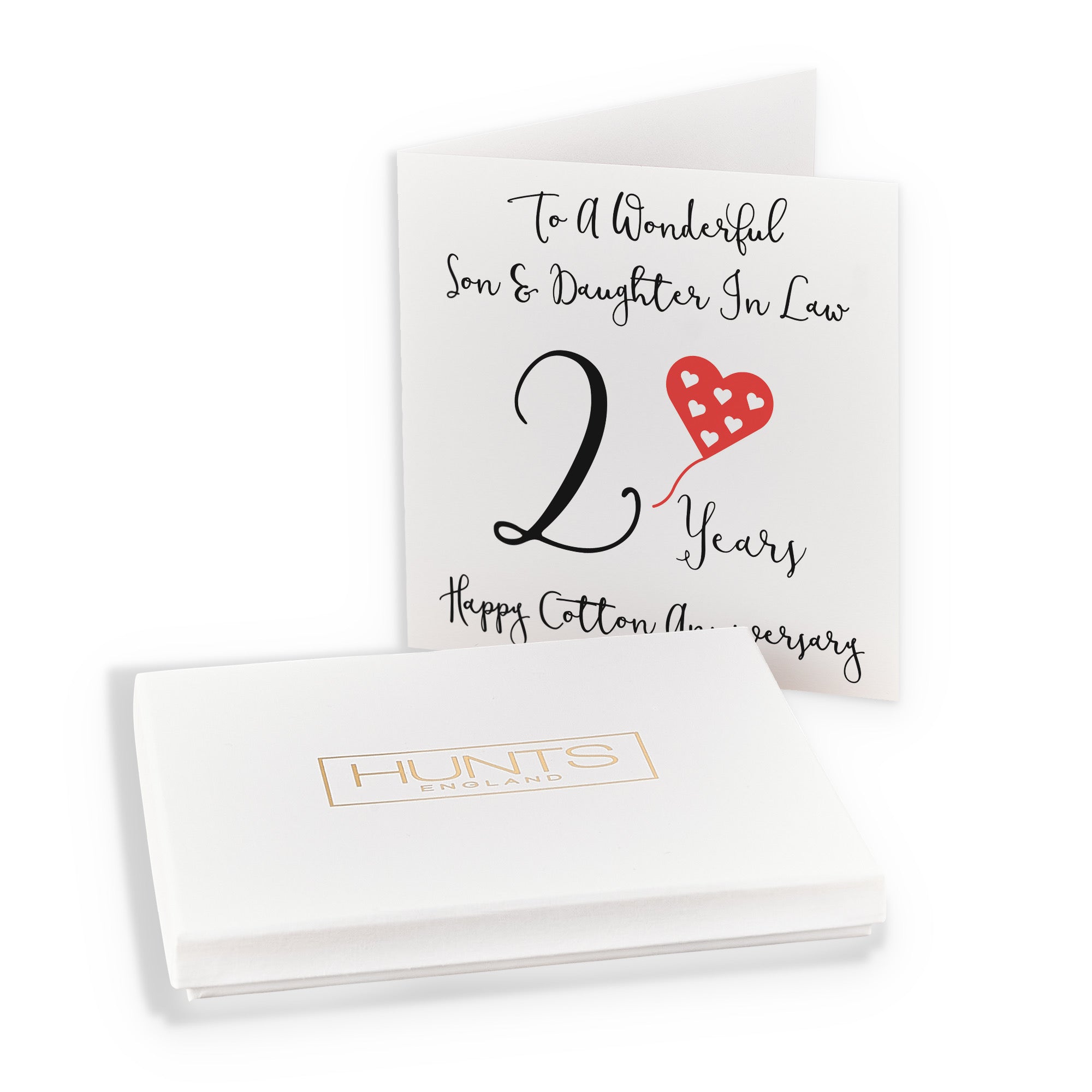 Boxed 2nd Son And Daughter In Law Anniversary Card Love Heart - Default Title (B0D5495RQM)