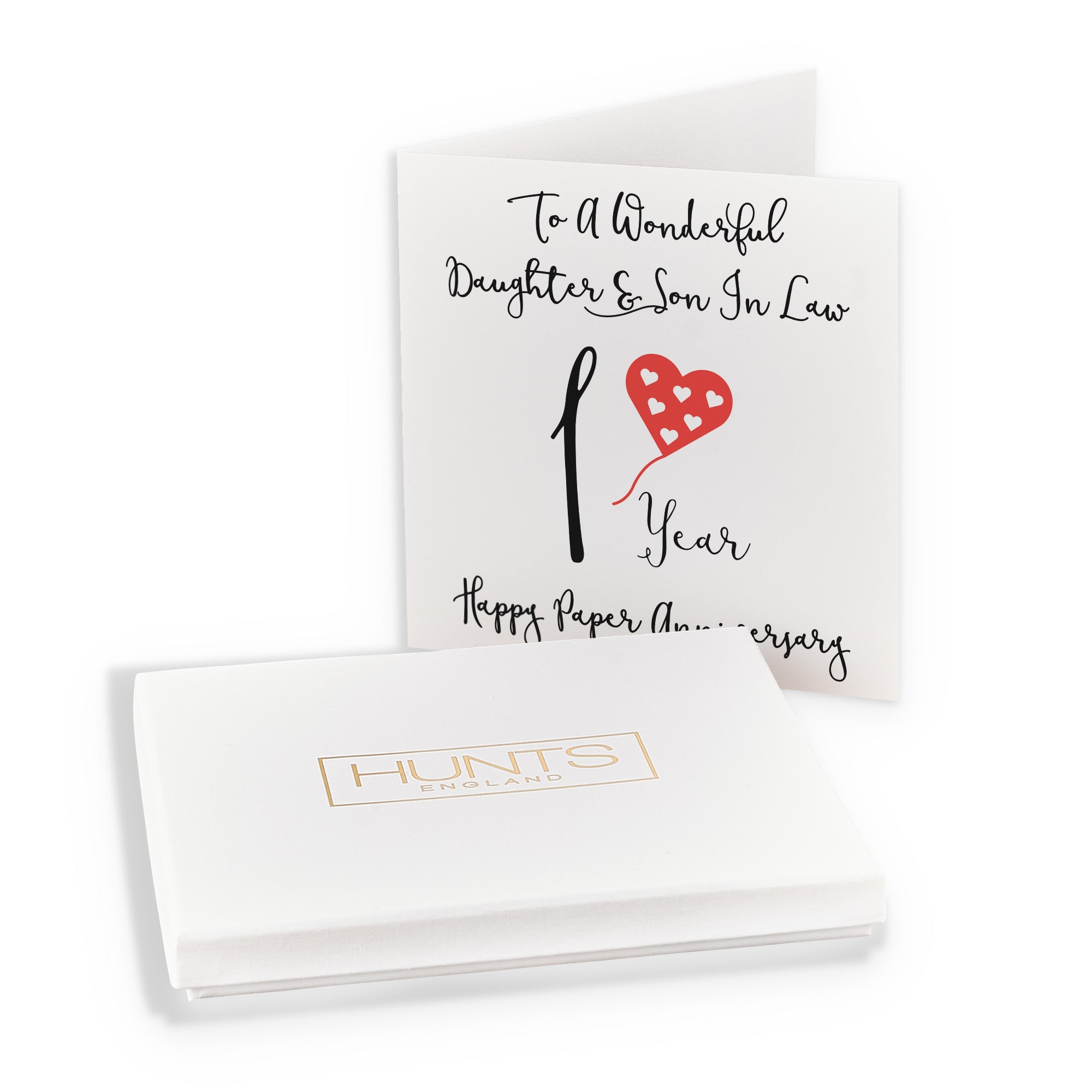 Boxed 1st Daughter And Son In Law Anniversary Card Love Heart - Default Title (B0D549QZ3H)