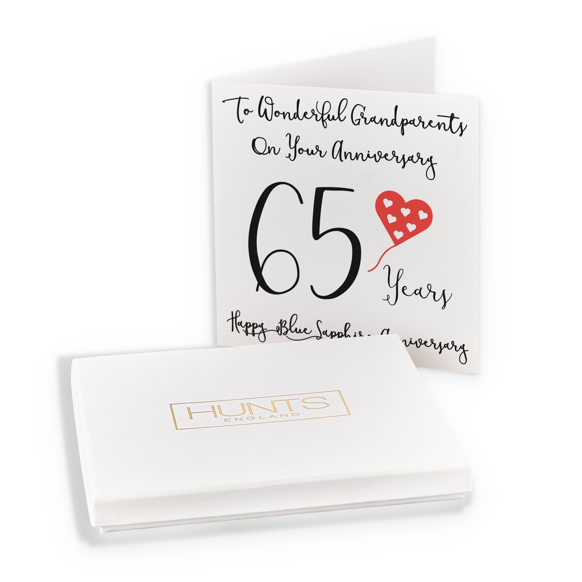 Boxed 65th Grandparents Anniversary Card Love Heart - Default Title (B0D54B1HTV)