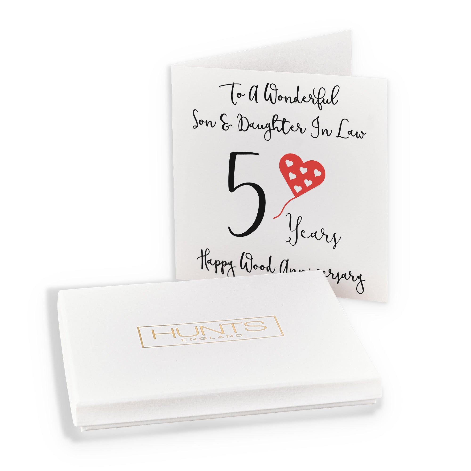 Boxed 5th Son And Daughter In Law Anniversary Card Love Heart - Default Title (B0D54BHS7N)